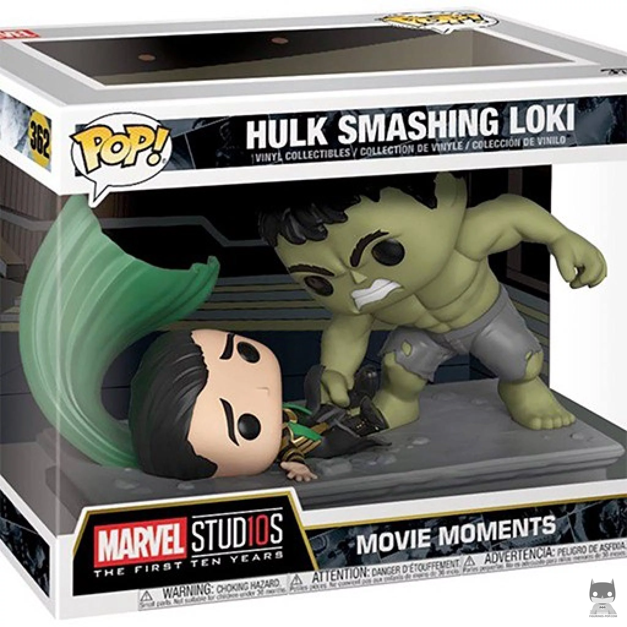 Figura Funko Pop! Hulk aplastando a Loki en su caja