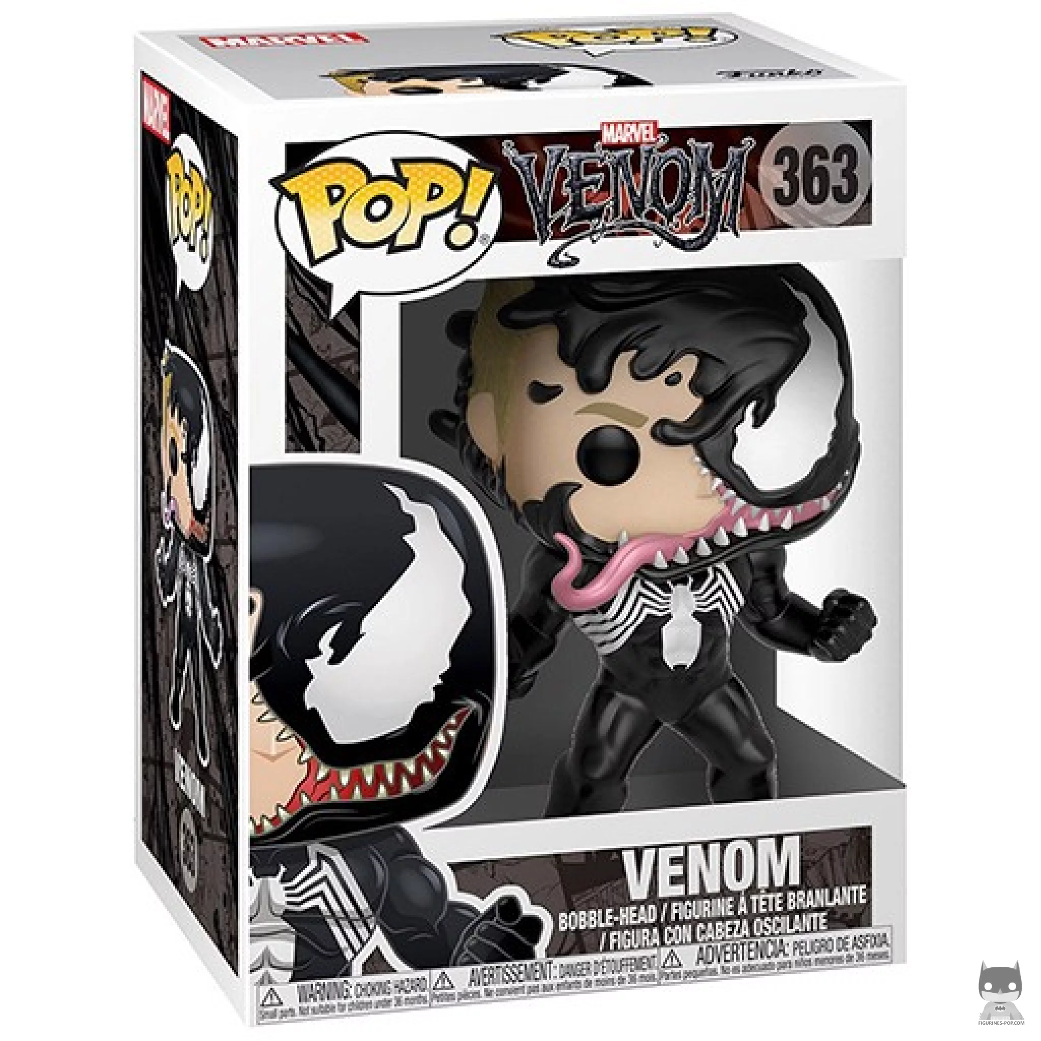 Figura Funko Pop! Venom (Eddie Brock) en su caja