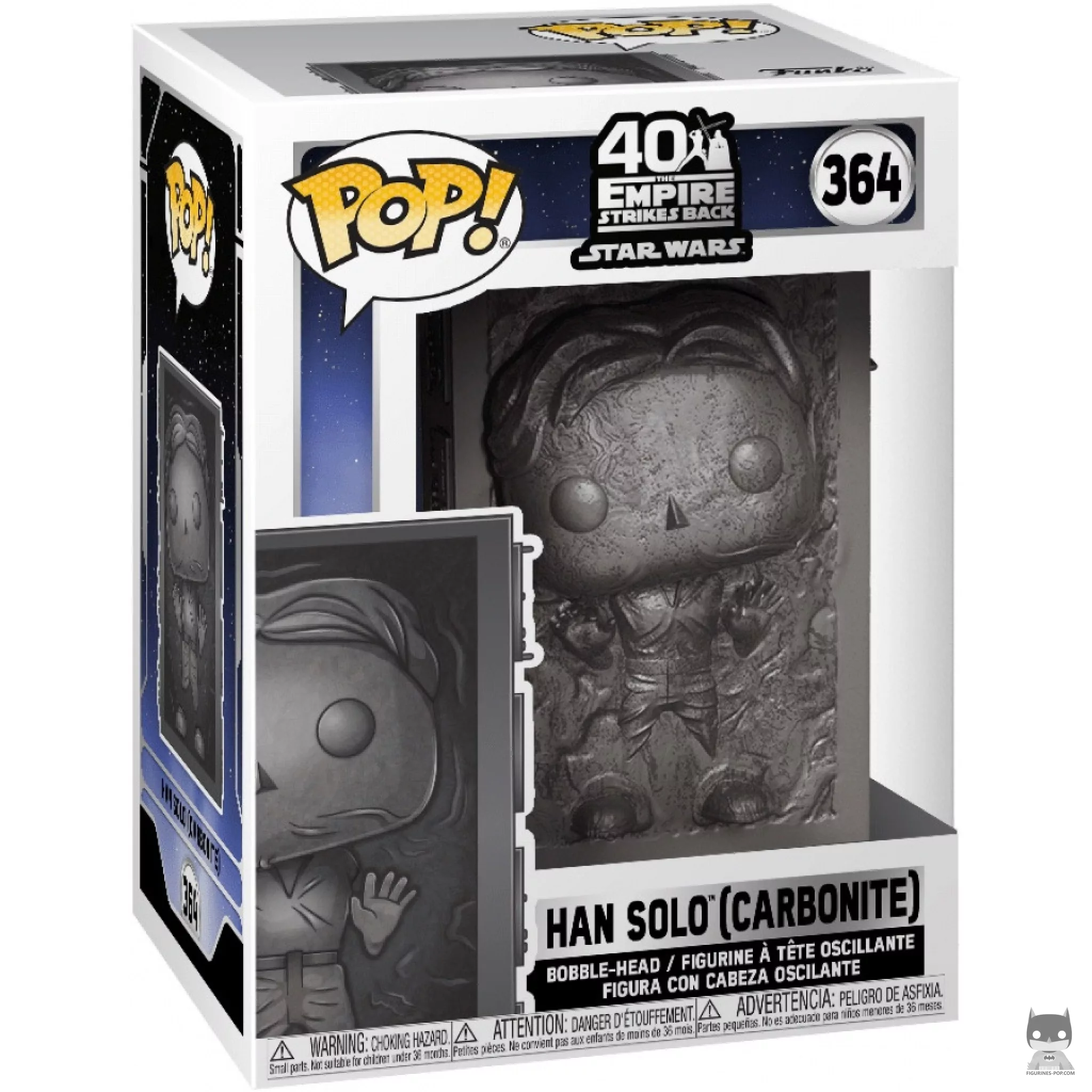 Figura Funko Pop! Han Solo (Carbonita) en su caja