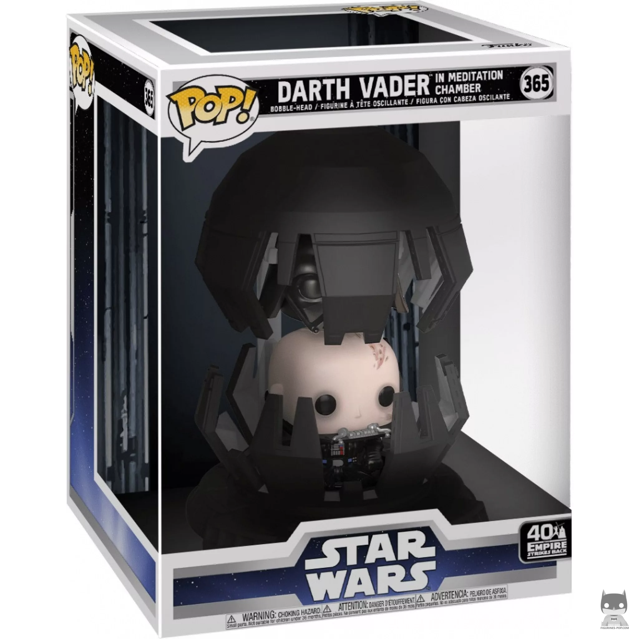 Figura Funko Pop! Darth Vader en la cámara de meditación en su caja