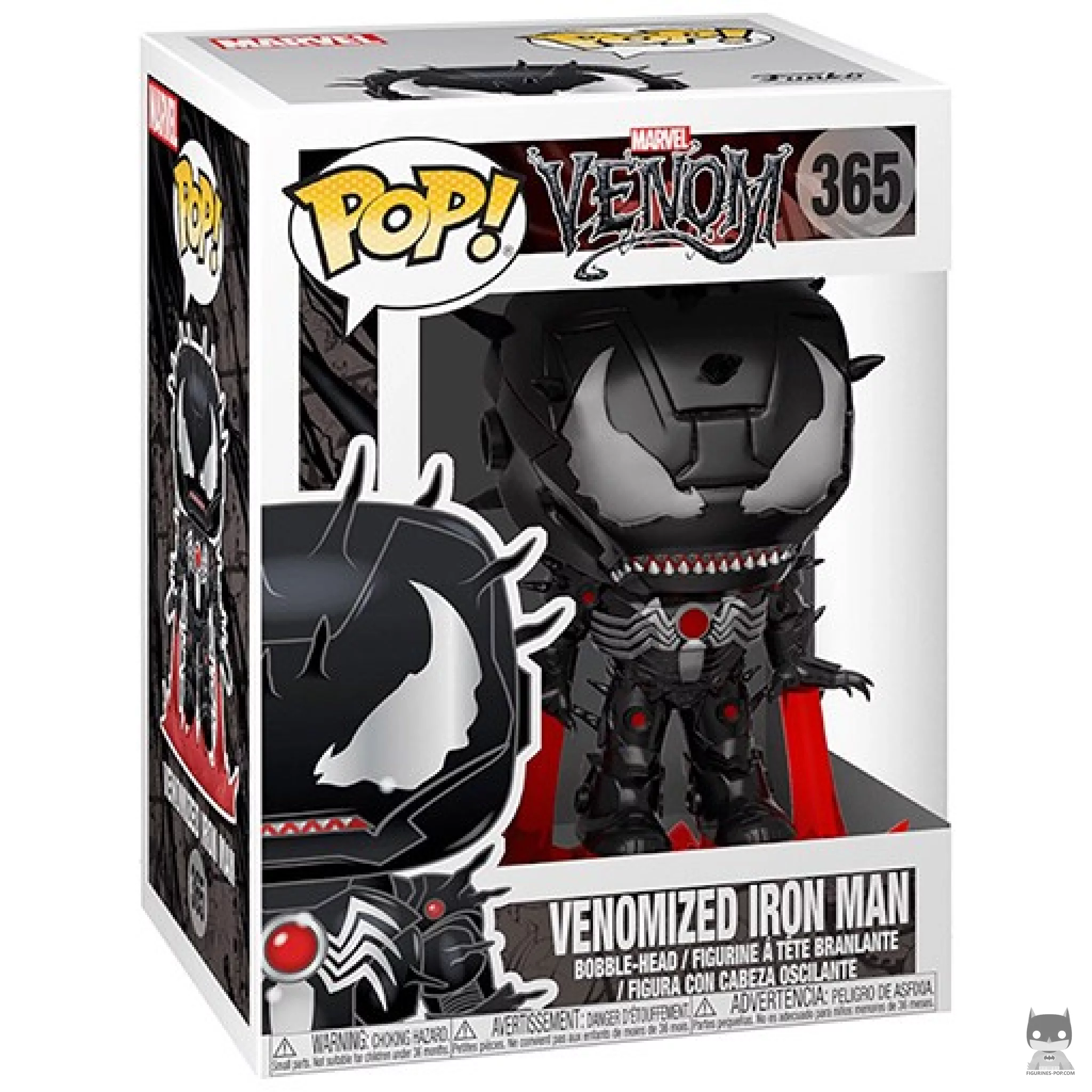 Figura Funko Pop! Iron Man venomizado en su caja