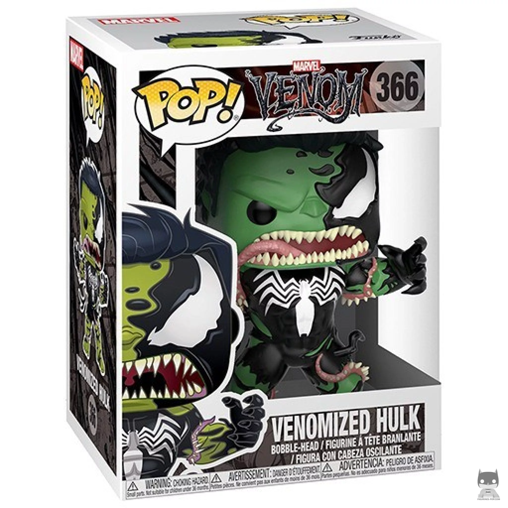 Figura Funko Pop! Hulk venomizado en su caja