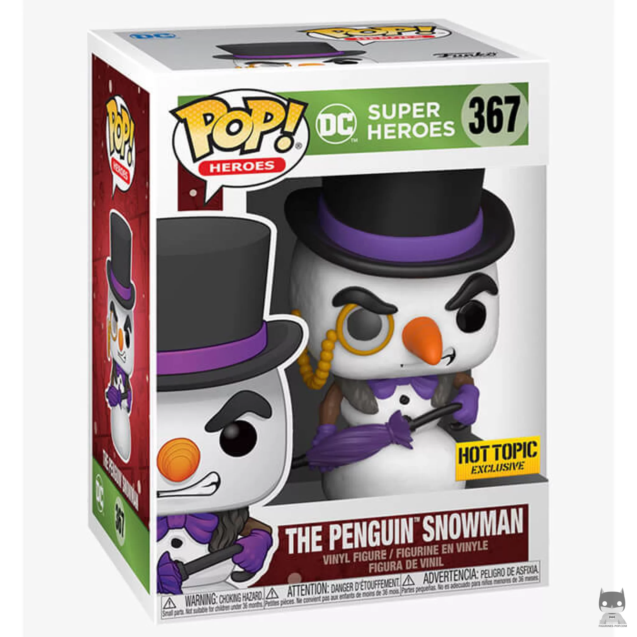 Figura Funko Pop! El Pingüino muñeco de nieve en su caja