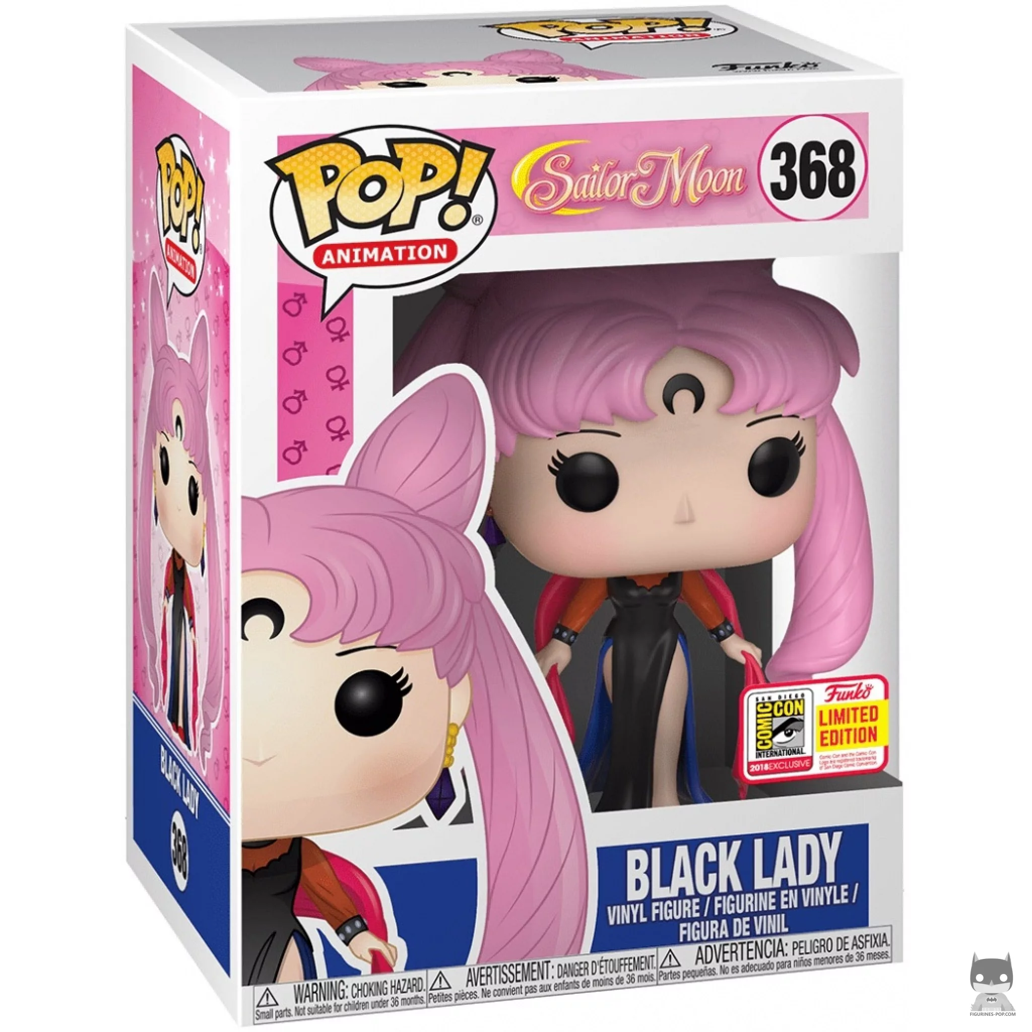 Figura Funko Pop! Black Lady en su caja