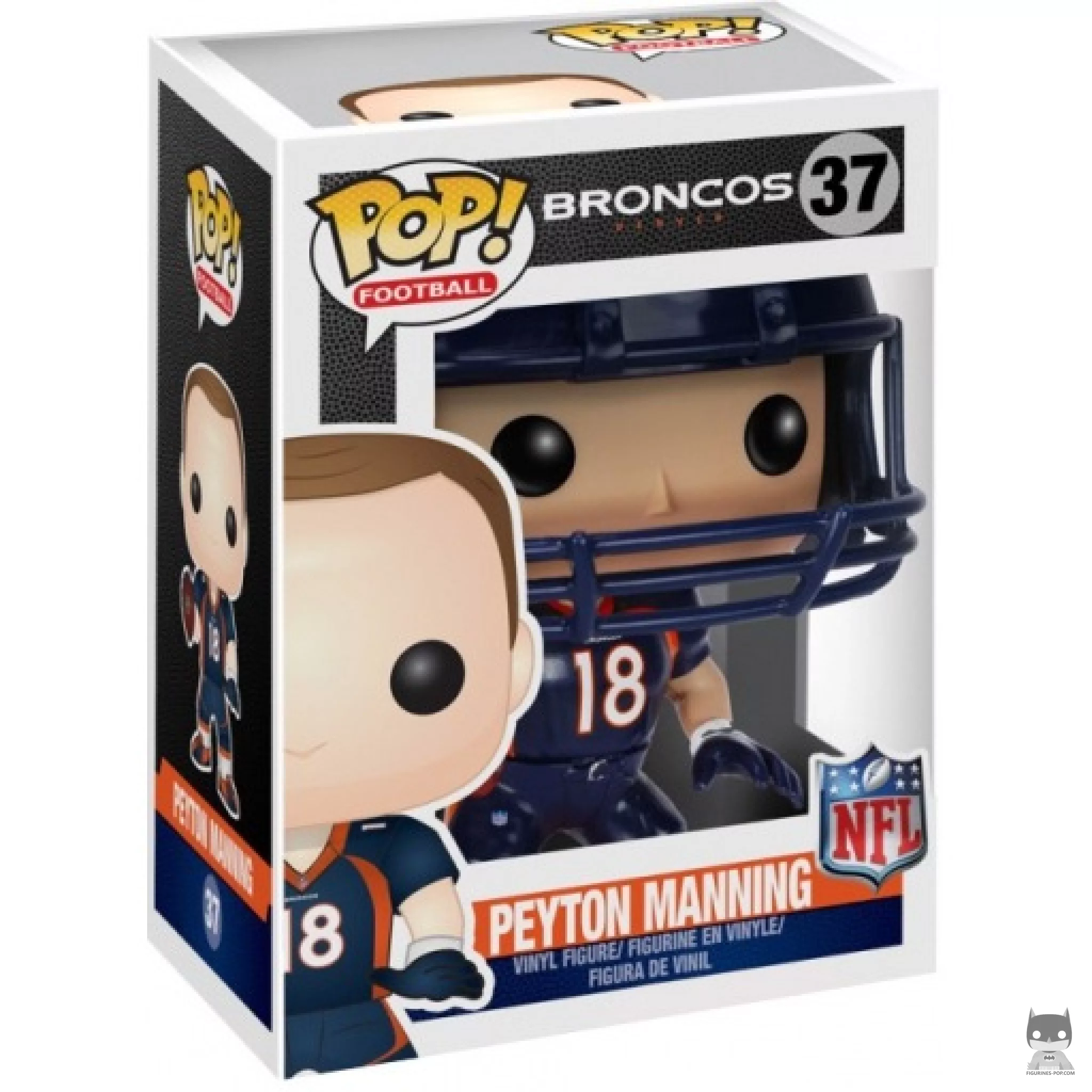 Figura Funko Pop! Peyton Manning en su caja