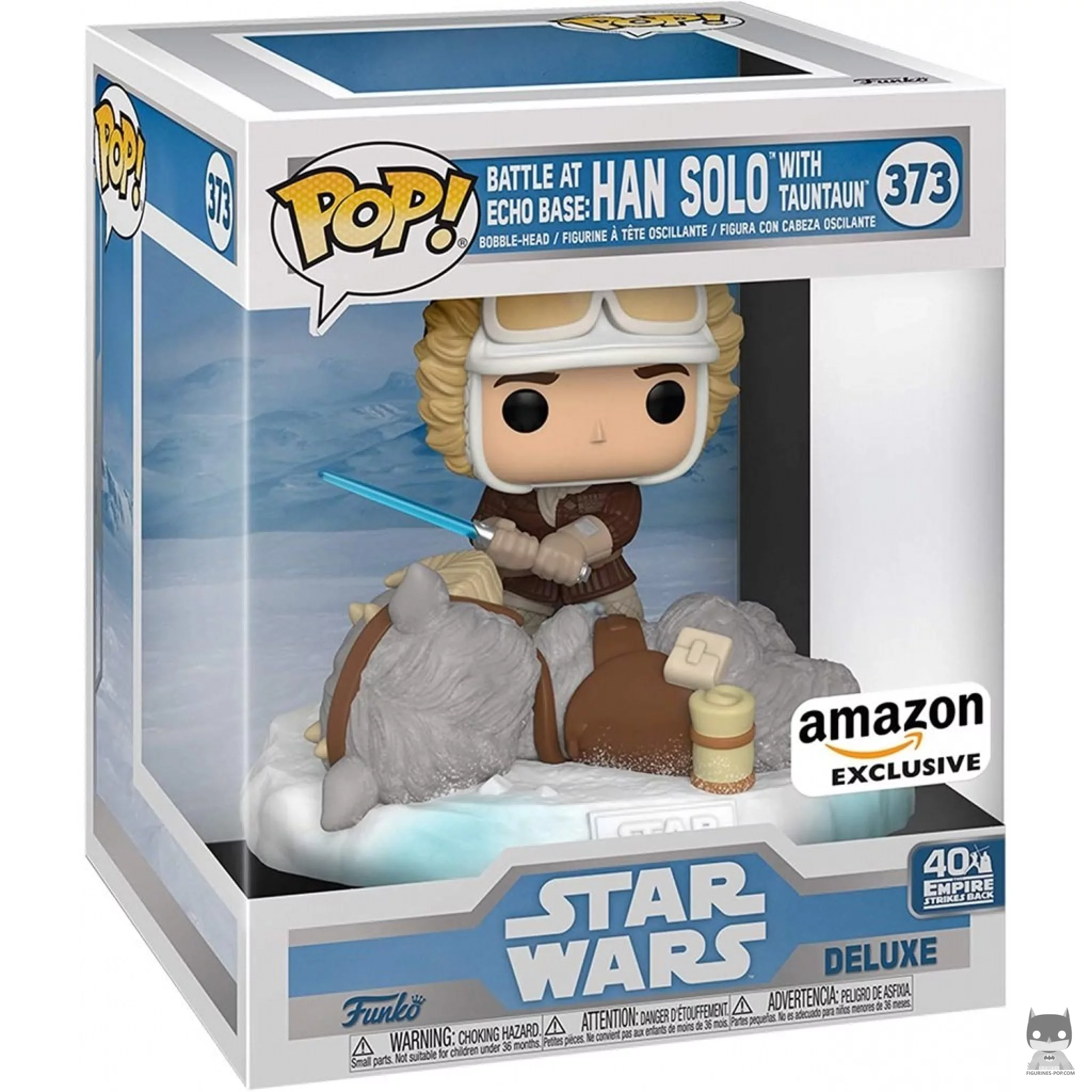 Figura Funko Pop! Han Solo con Tauntaun en su caja