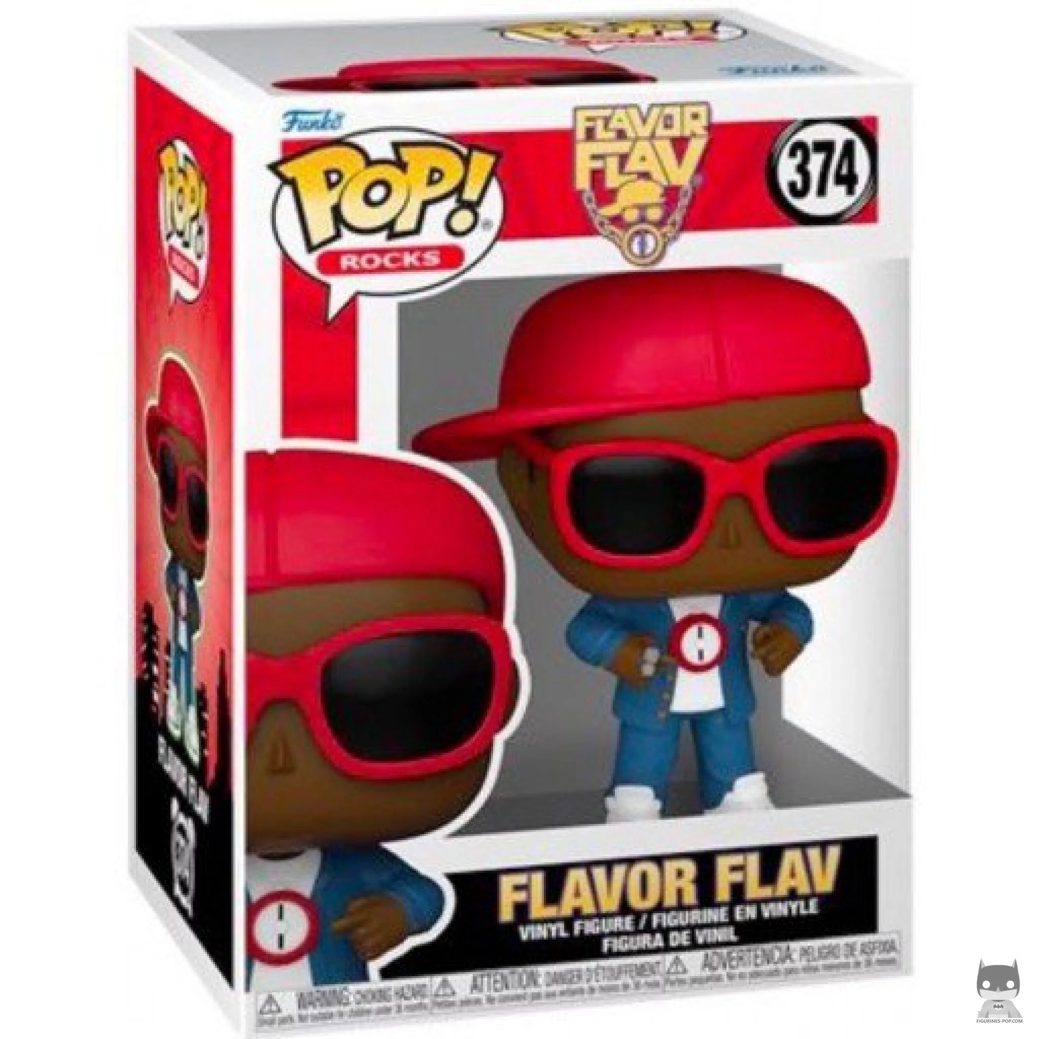 Figura Funko Pop! Flavor Flav en su caja