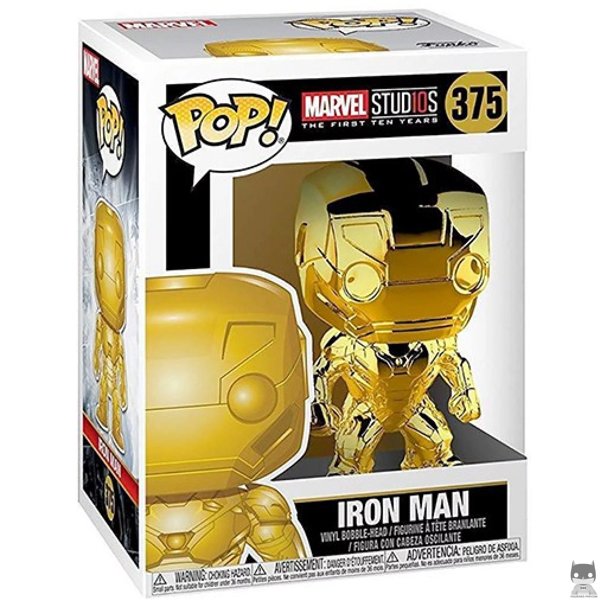 Figura Funko Pop! Iron Man (Dorado) en su caja