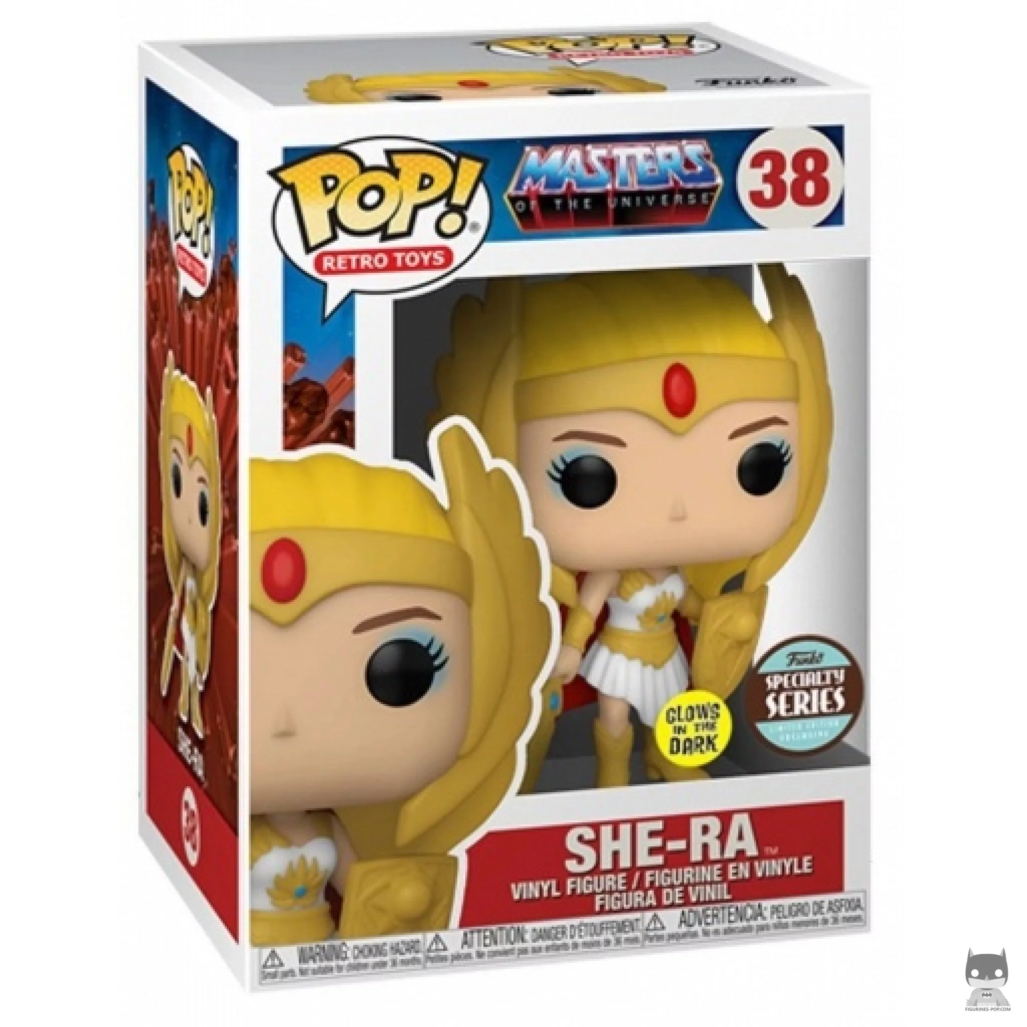 Figura Funko Pop! She-Ra (Brilla en la oscuridad) en su caja