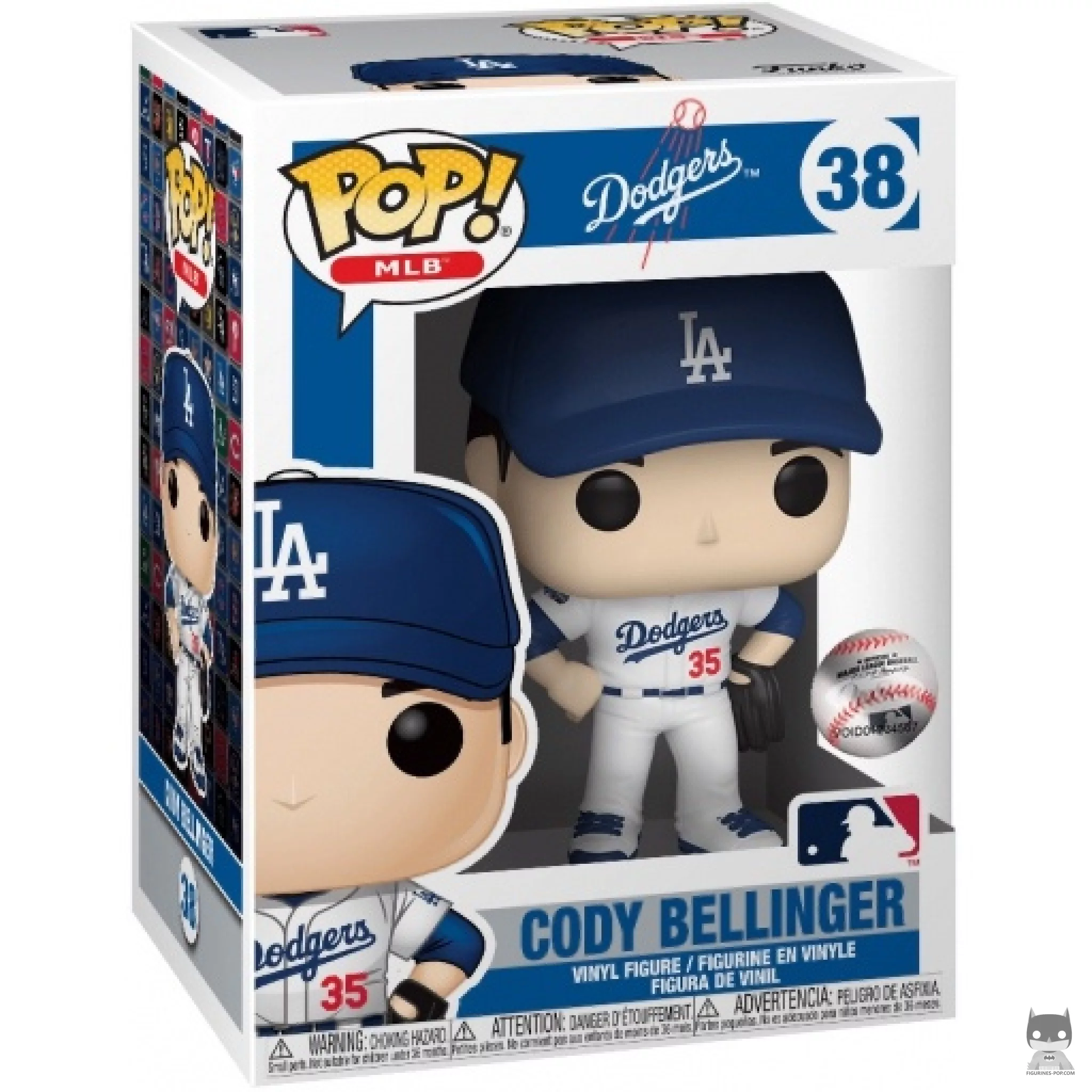 Figura Funko Pop! Cody Bellinger en su caja