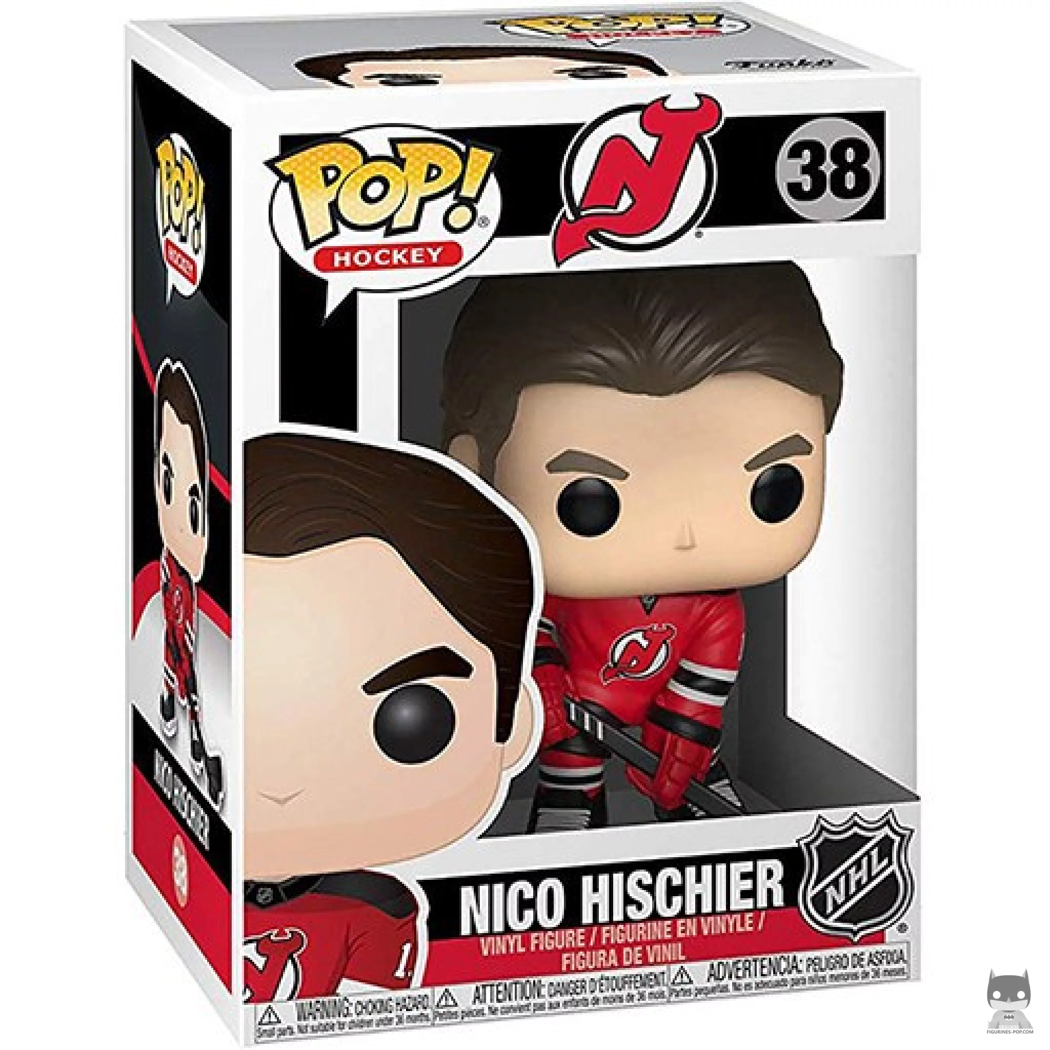 Figura Funko Pop! Nico Hischier en su caja