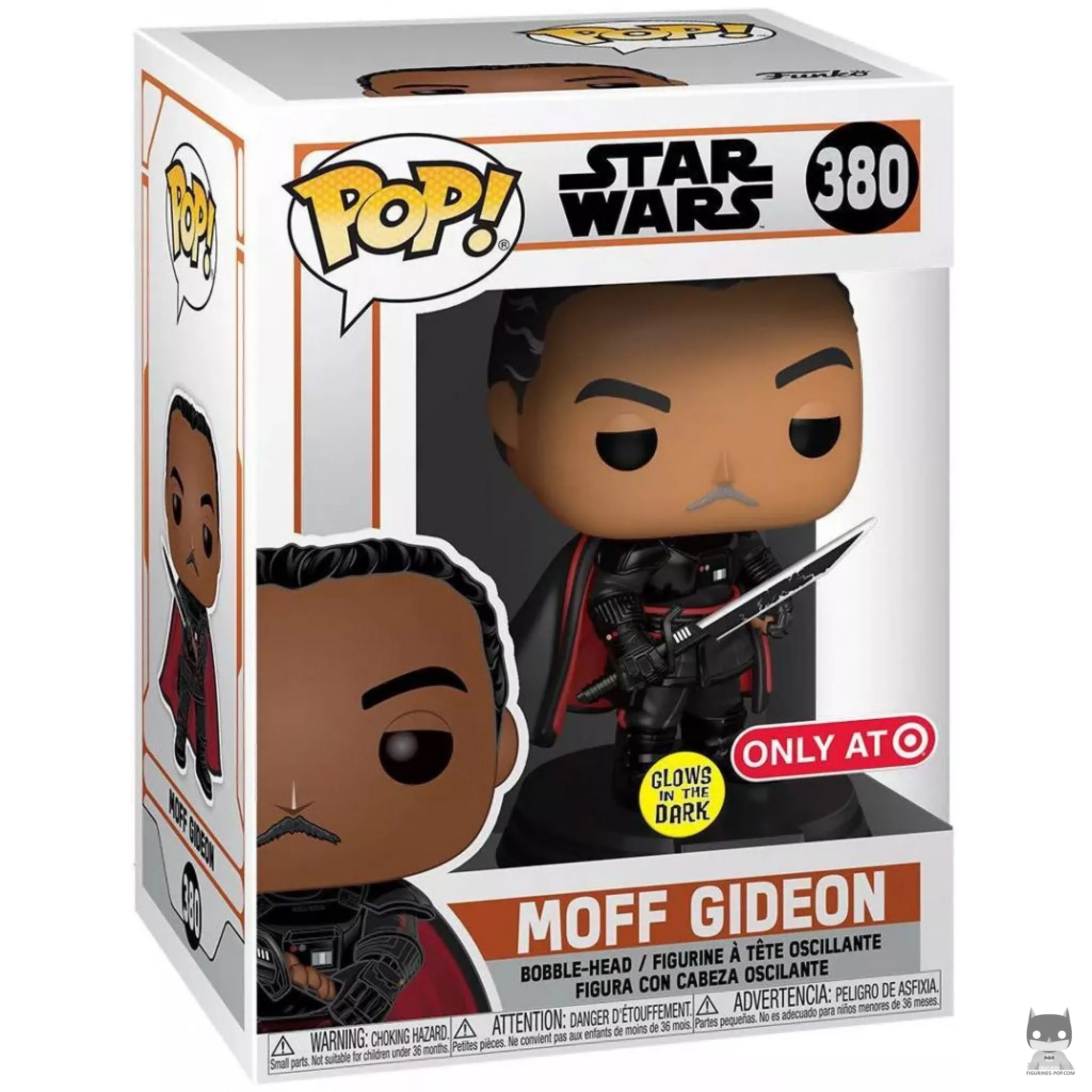 Figura Funko Pop! Moff Gideon (Brilla en la oscuridad) en su caja