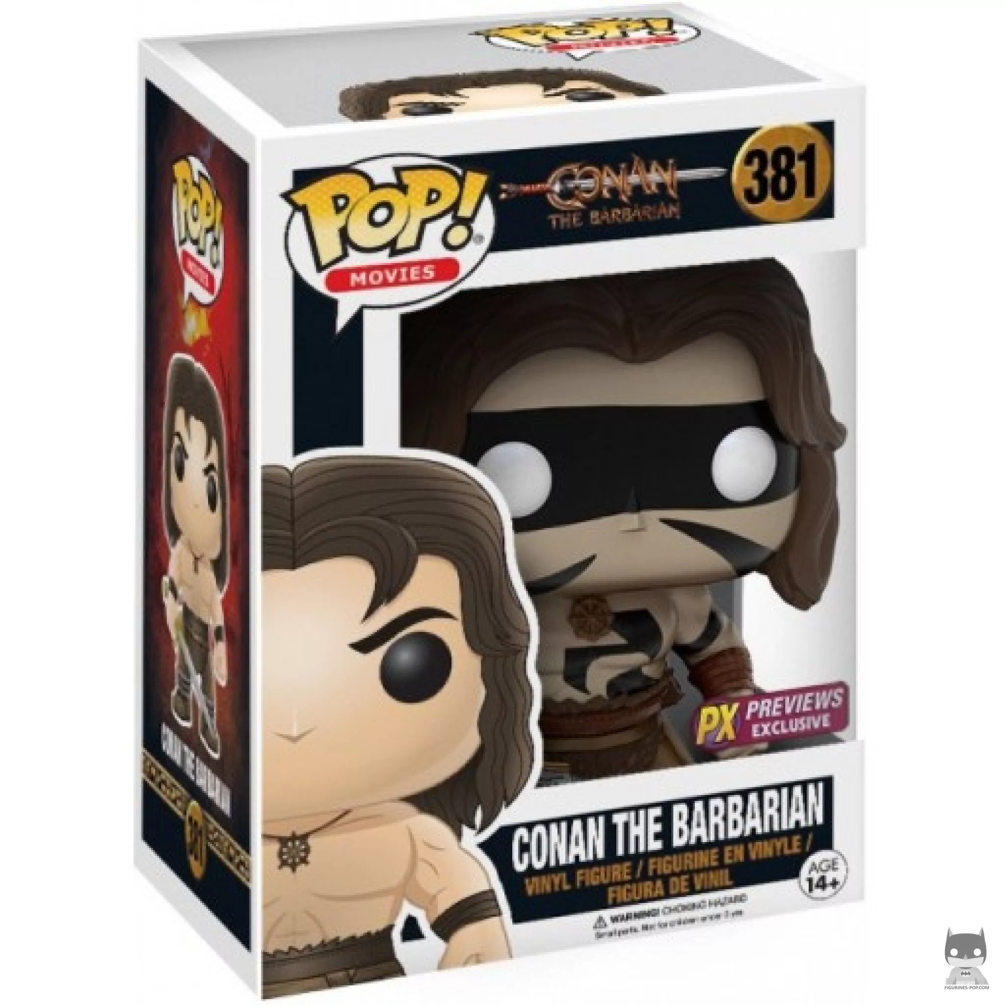 Figura Funko Pop! Conan the Barbarian (Con máscara) en su caja