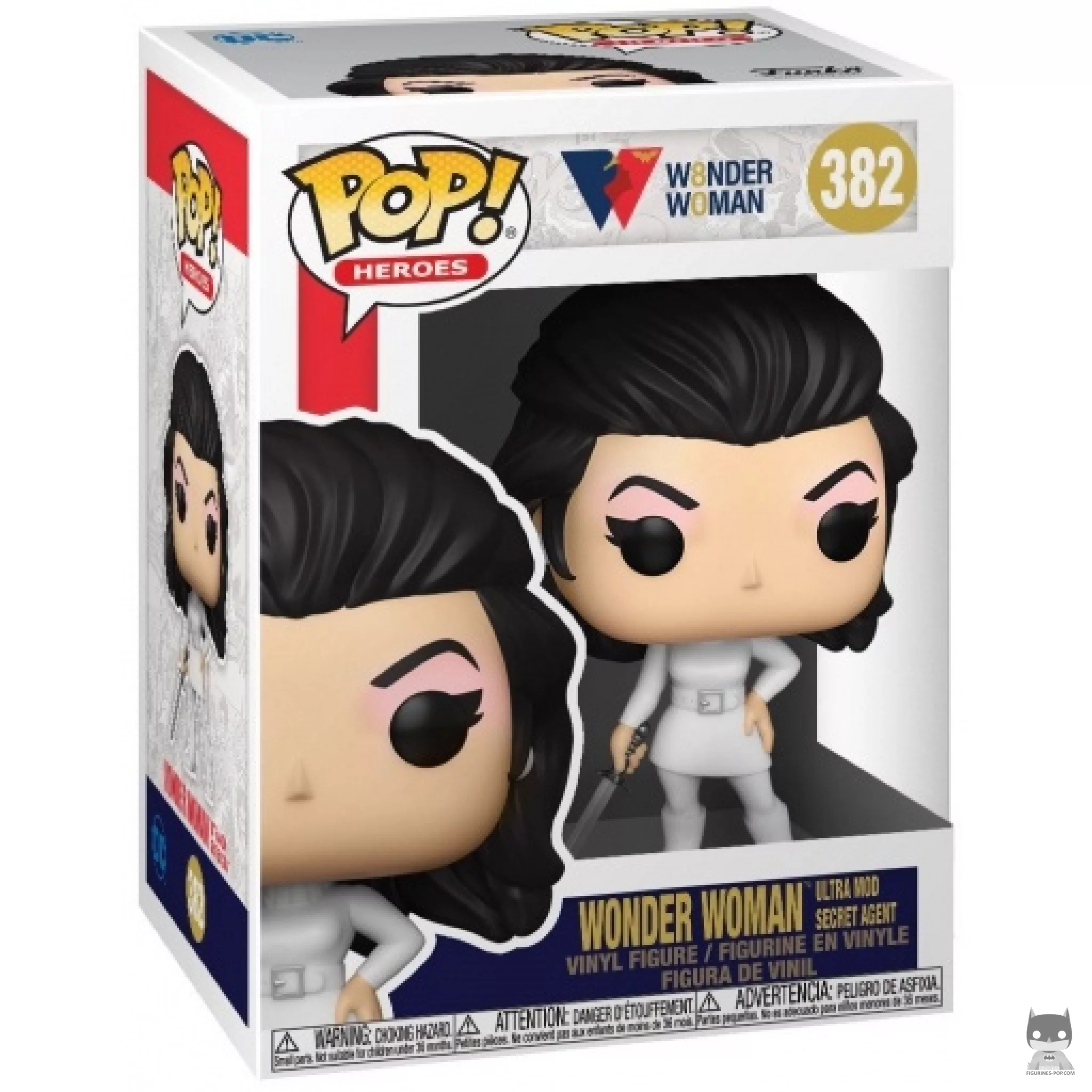 Figura Funko Pop! Wonder Woman Ultra Mod agente secreta en su caja