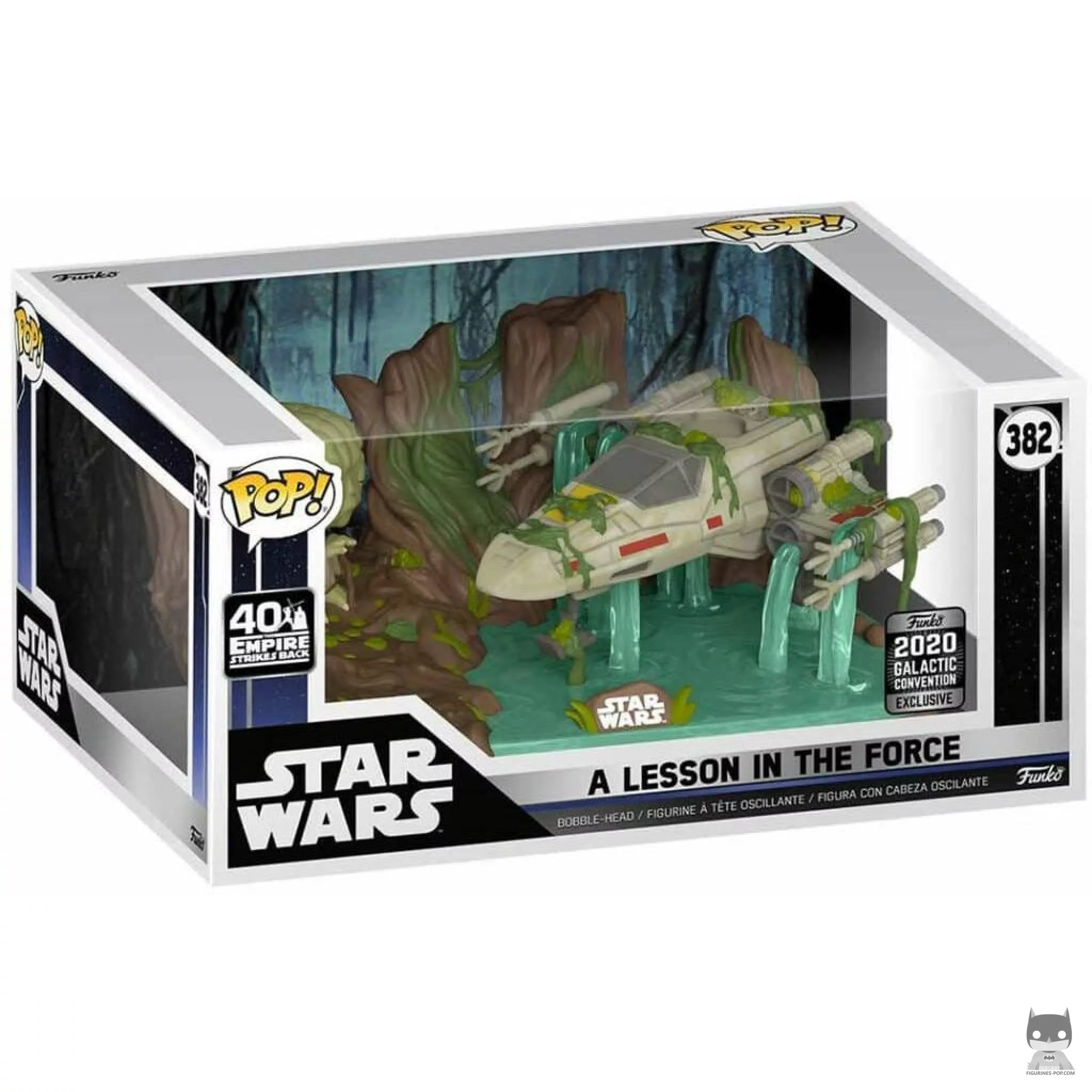 Figura Funko Pop! Una lección sobre la Fuerza en su caja