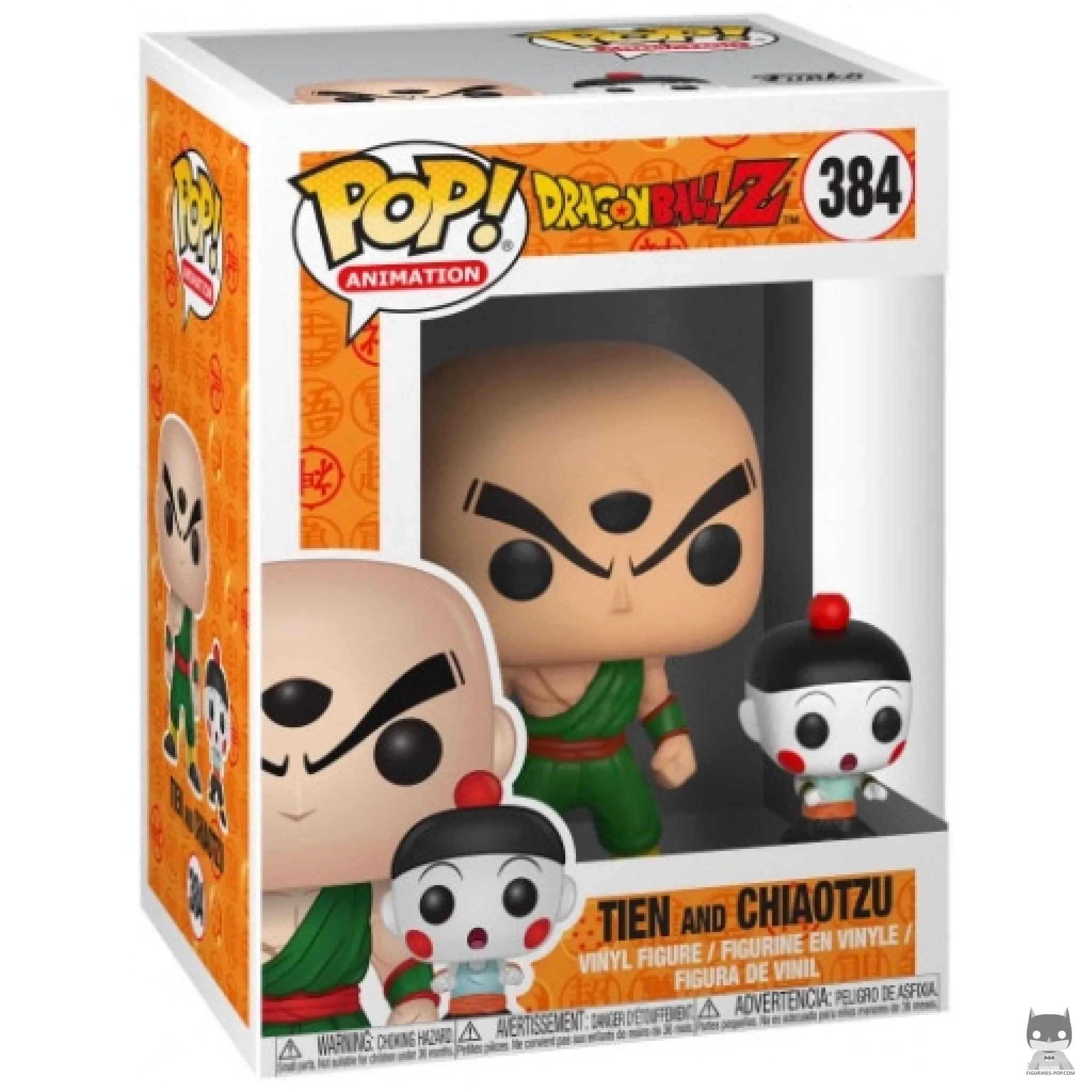 Figura Funko Pop! Ten Shin Han & Chaoz en su caja