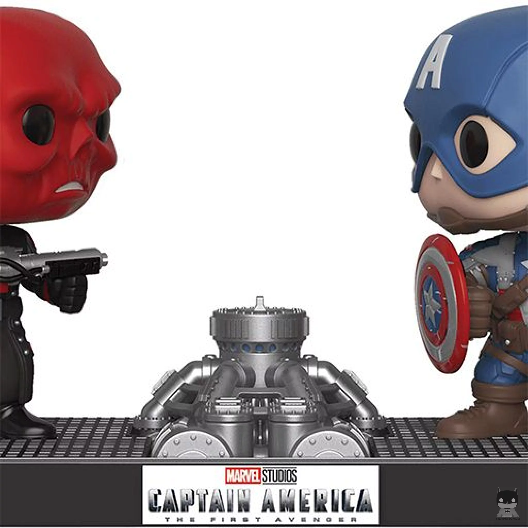 Figura Funko Pop! Cráneo Rojo vs Capitán América (Marvel Studios)