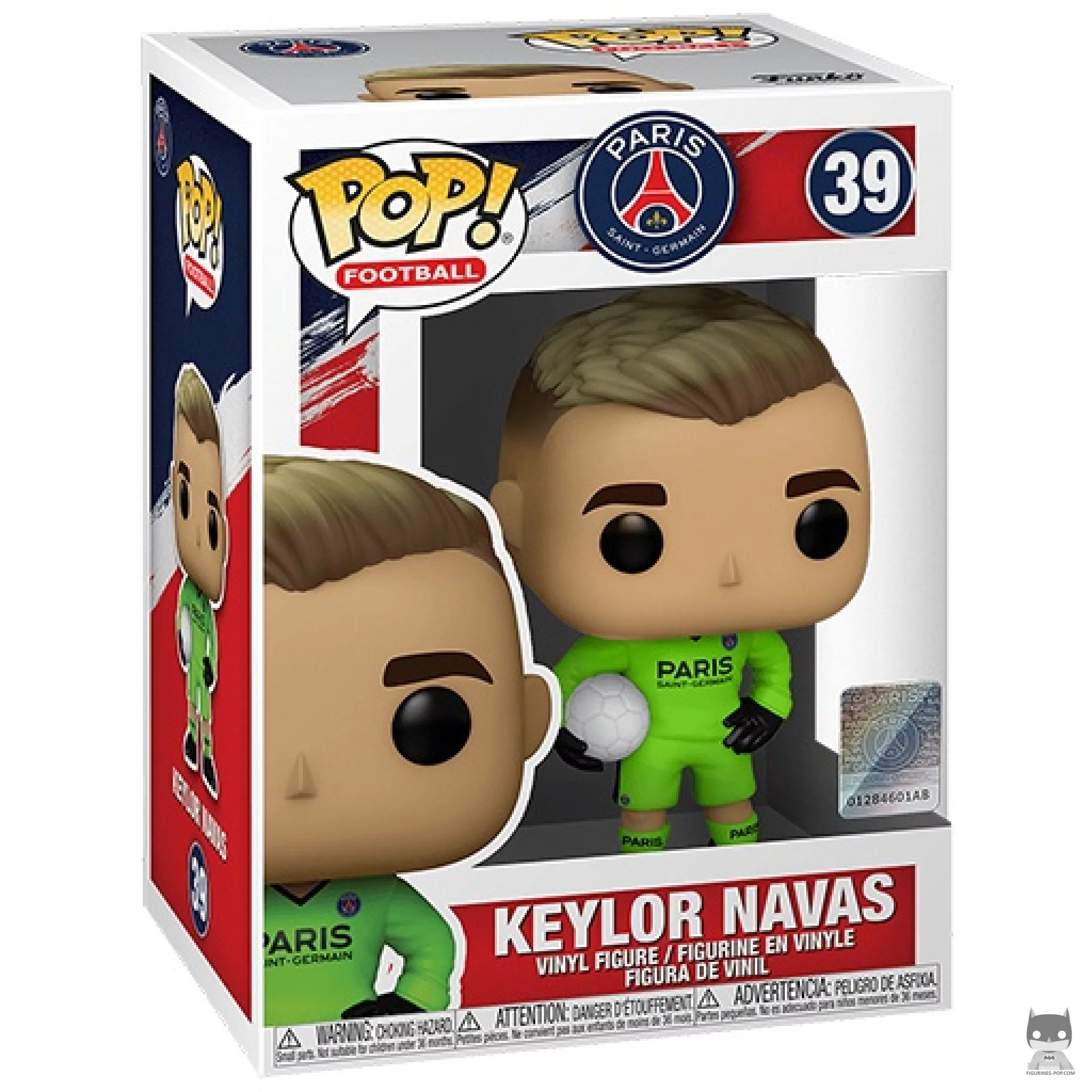 Figura Funko Pop! Keylor Navas (Paris Saint-Germain) en su caja