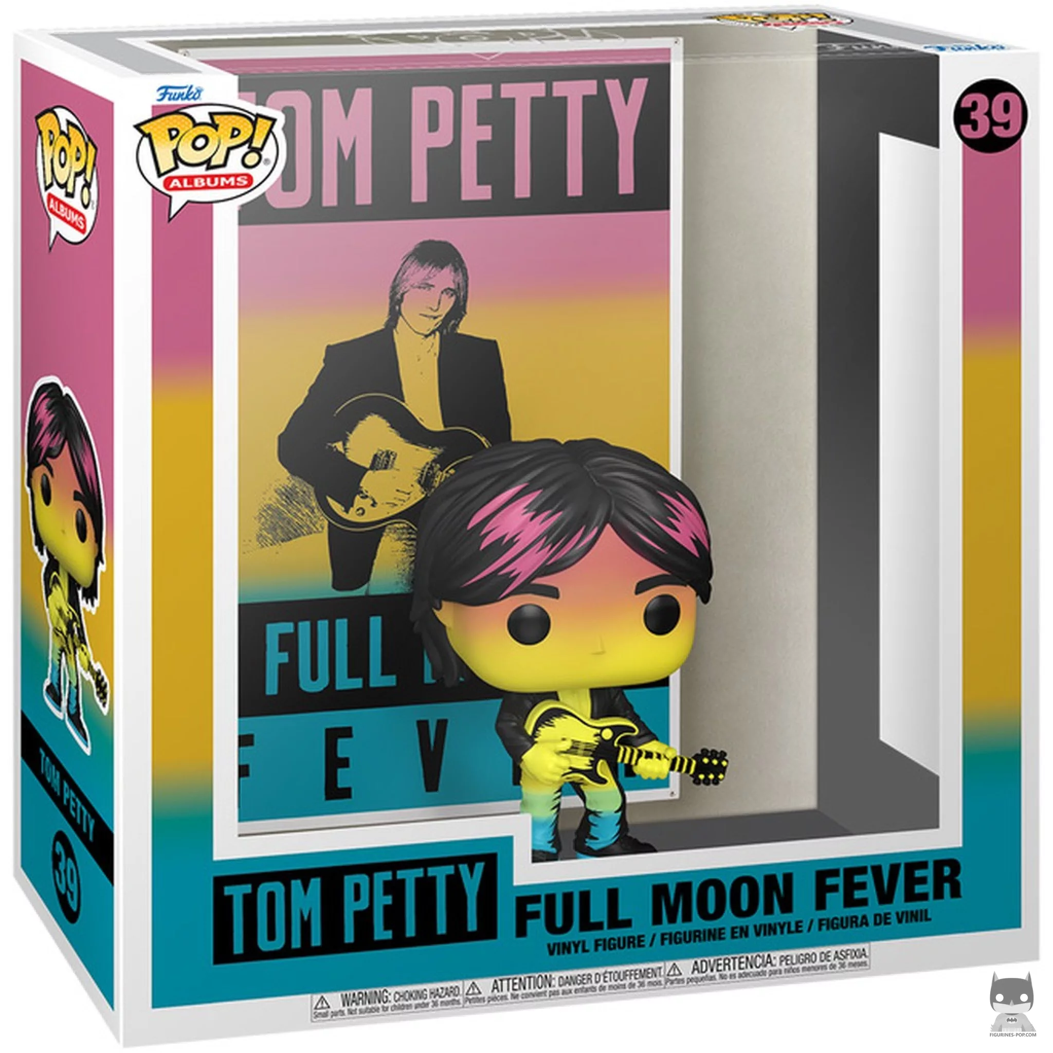 Figura Funko Pop! Tom Petty (Full Moon Fever) en su caja