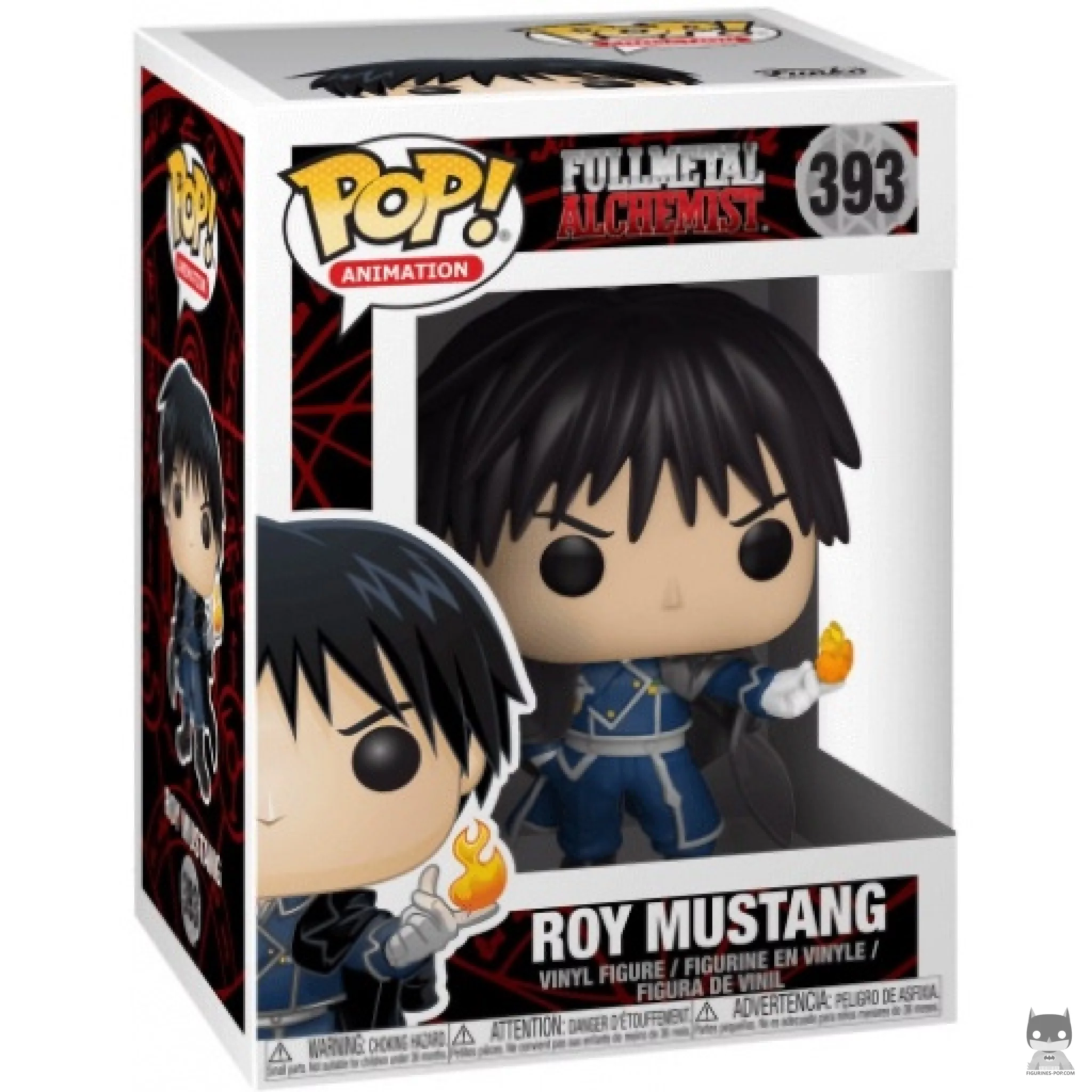 Figura Funko Pop! Roy Mustang en su caja