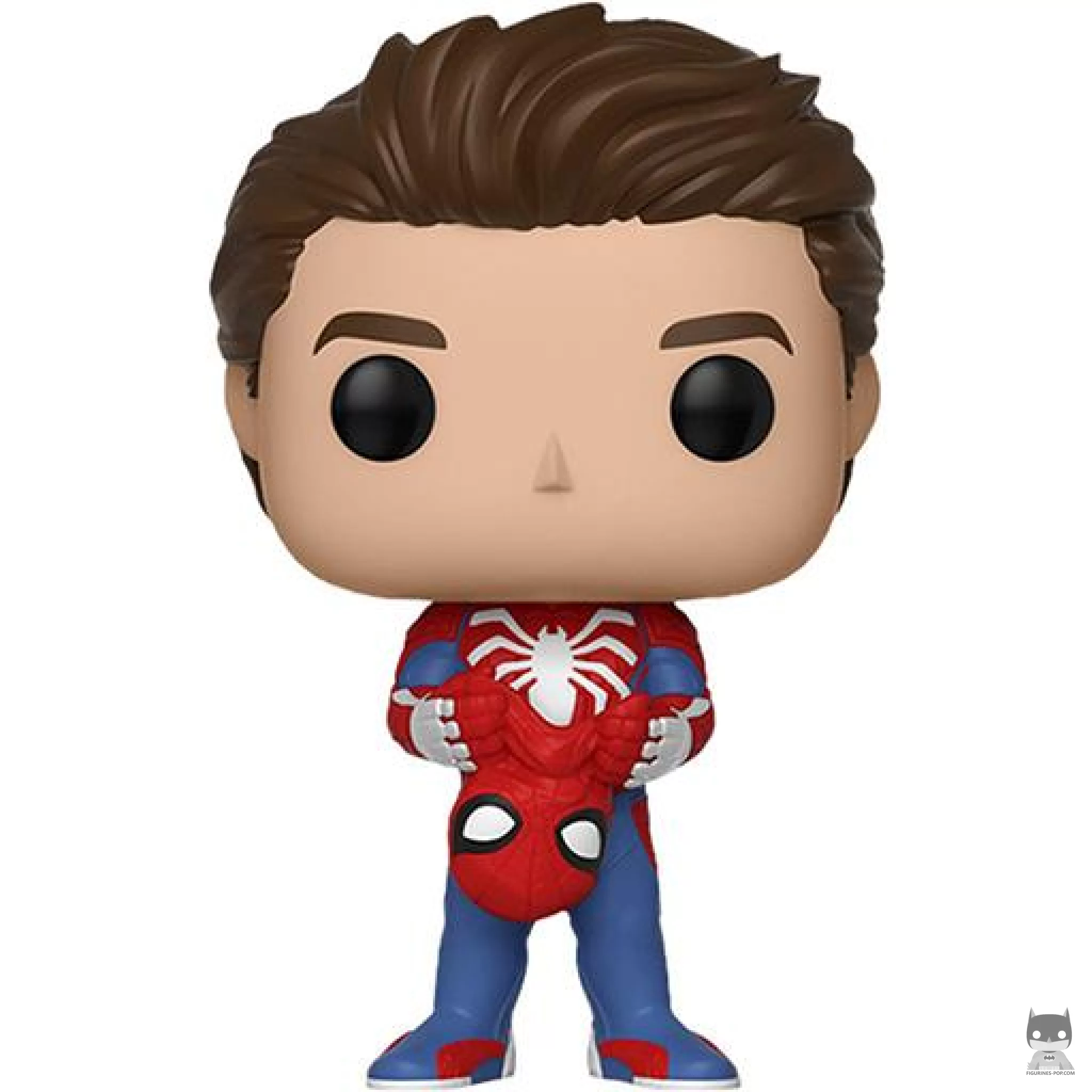 Figura Funko Pop! Spider-Man (Traje de araña blanca sin máscara) (Spider-Man Gamerverse)