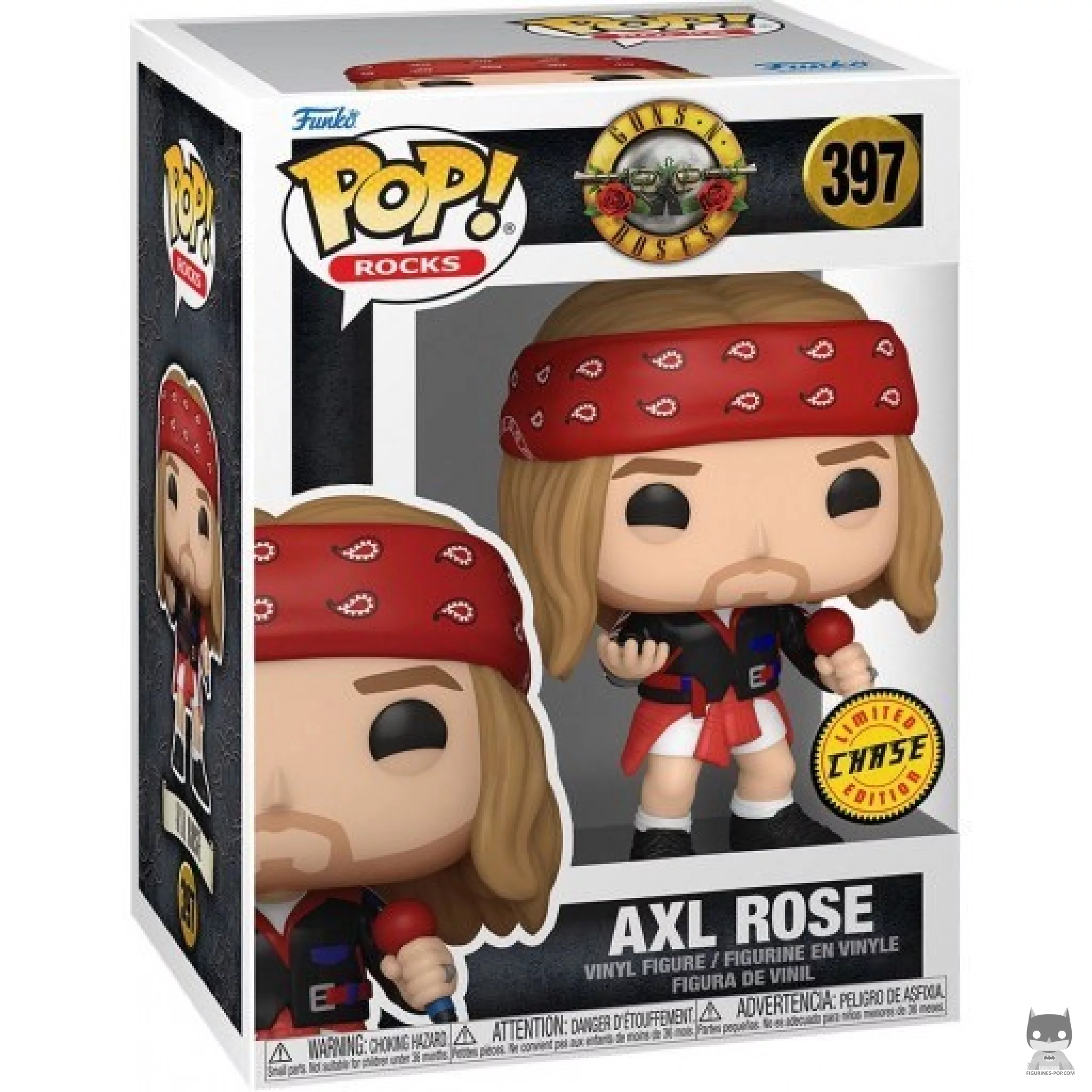 Figura Funko Pop! Axl Rose (Chase) en su caja