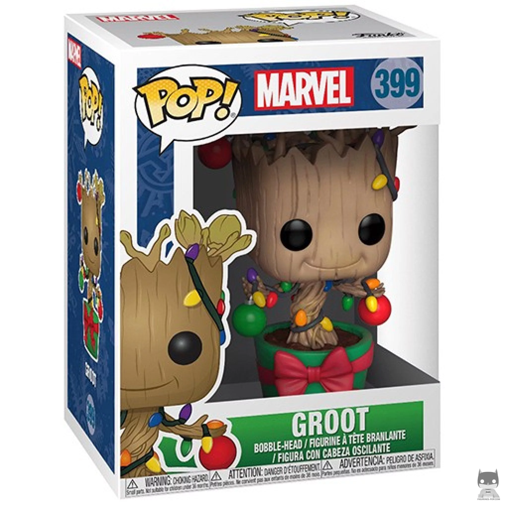 Figura Funko Pop! Groot (Navidad) en su caja