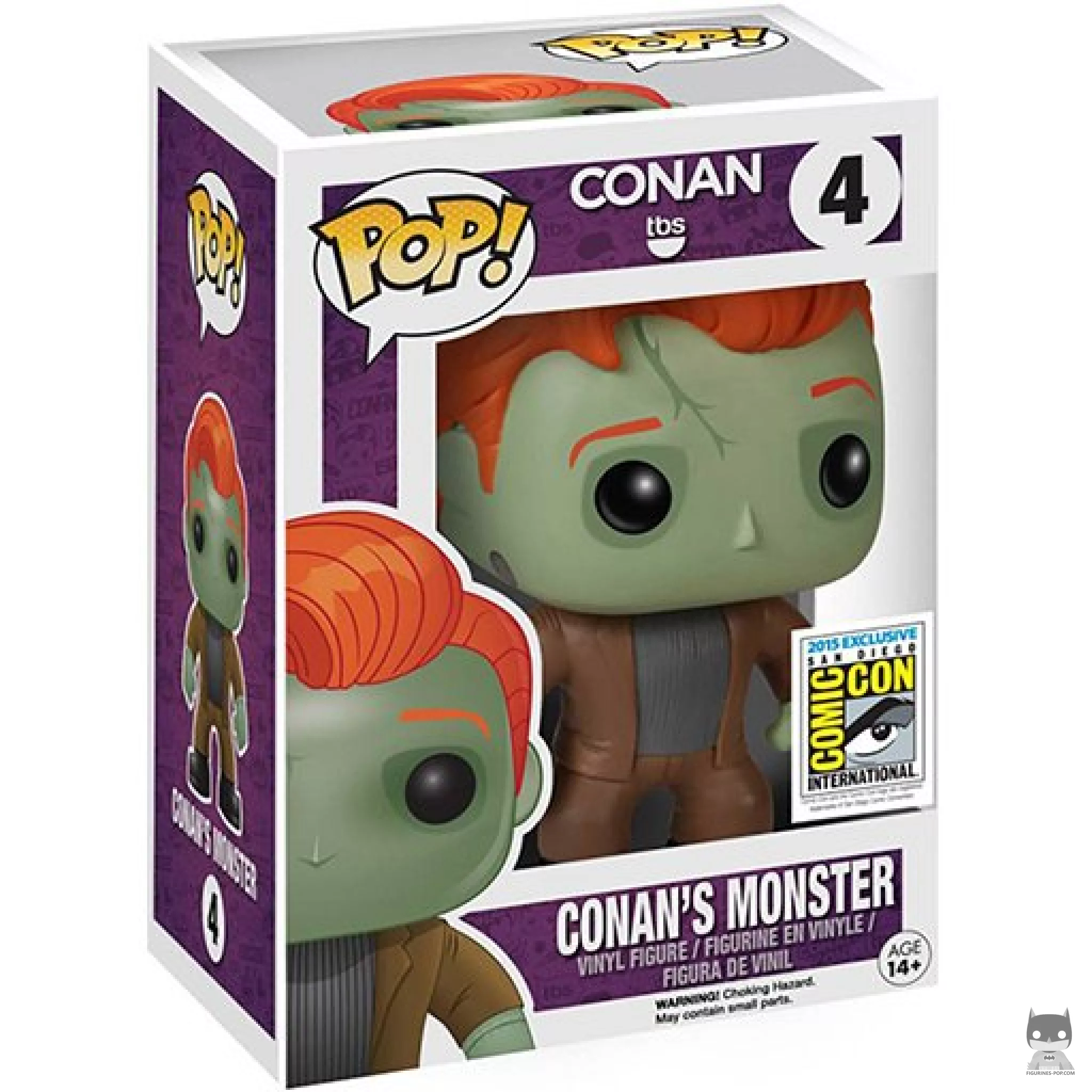 Figura Funko Pop! Conan O'Brien como Frankenstein en su caja