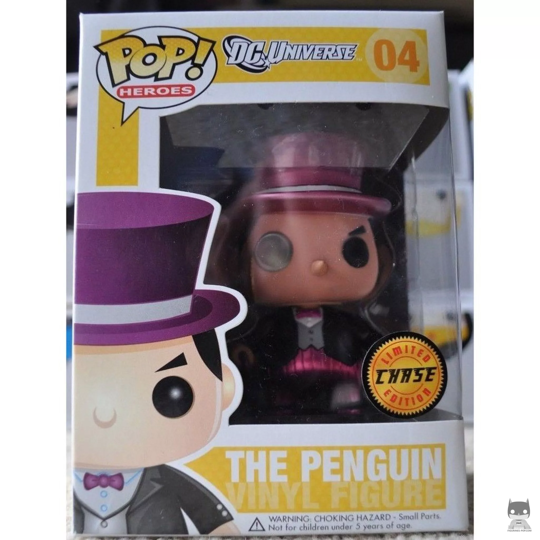 Figura Funko Pop! El Pingüino (Metalizado) en su caja