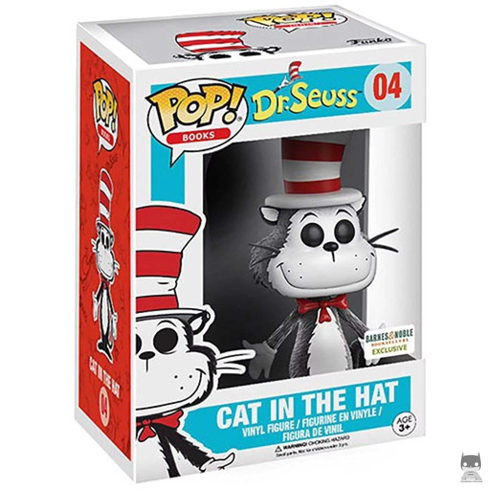 Figura Funko Pop! El gato con sombrero (Flocado) en su caja