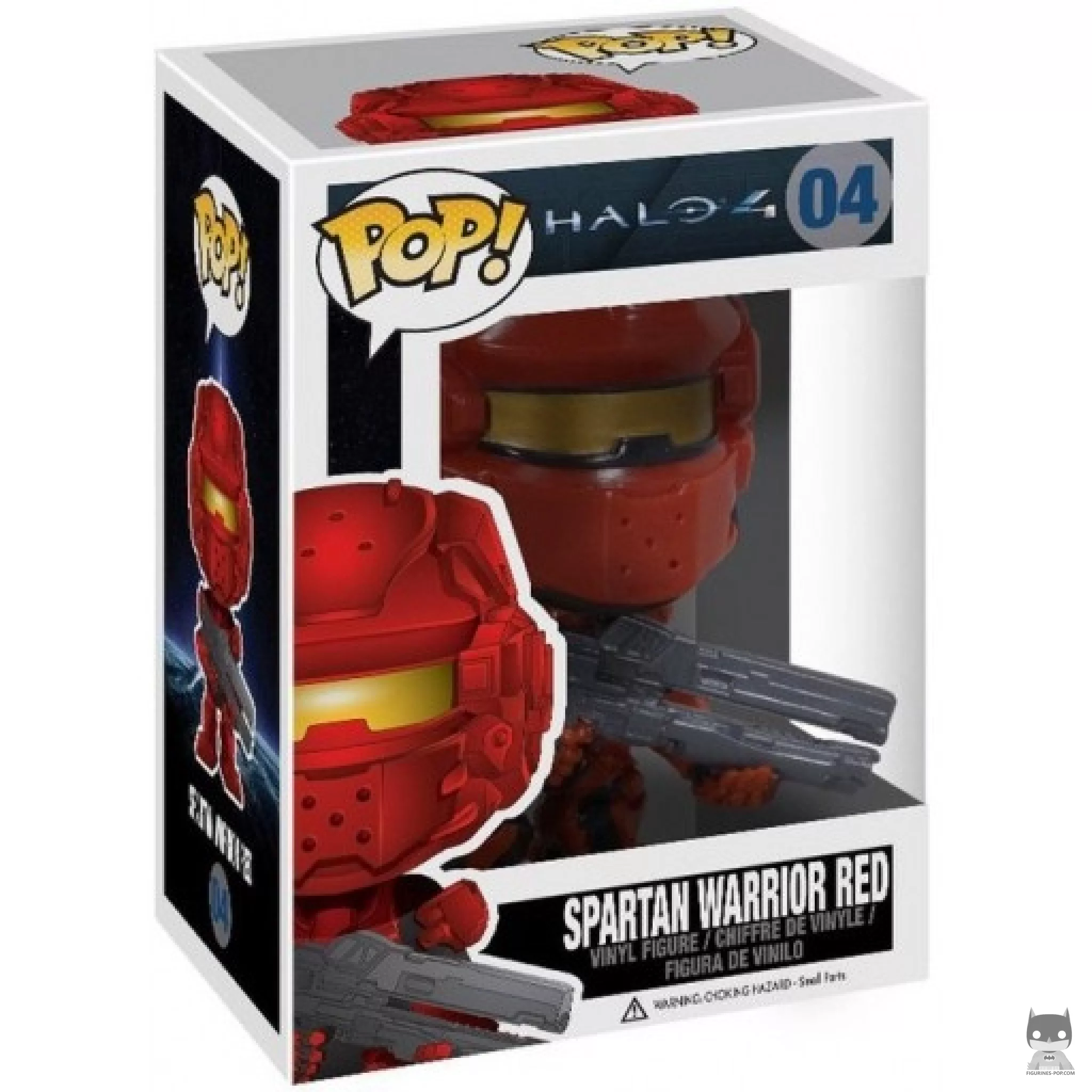 Figura Funko Pop! Spartan Warrior (Rojo) en su caja