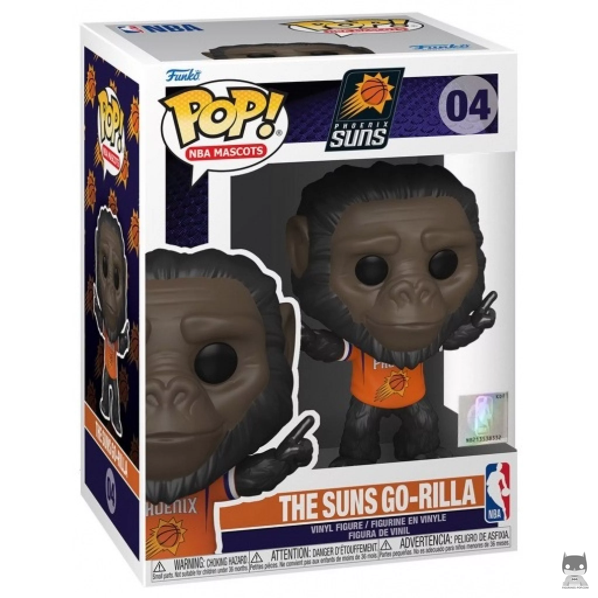 Figura Funko Pop! Go-Rilla de los Suns (Phoenix Suns) en su caja