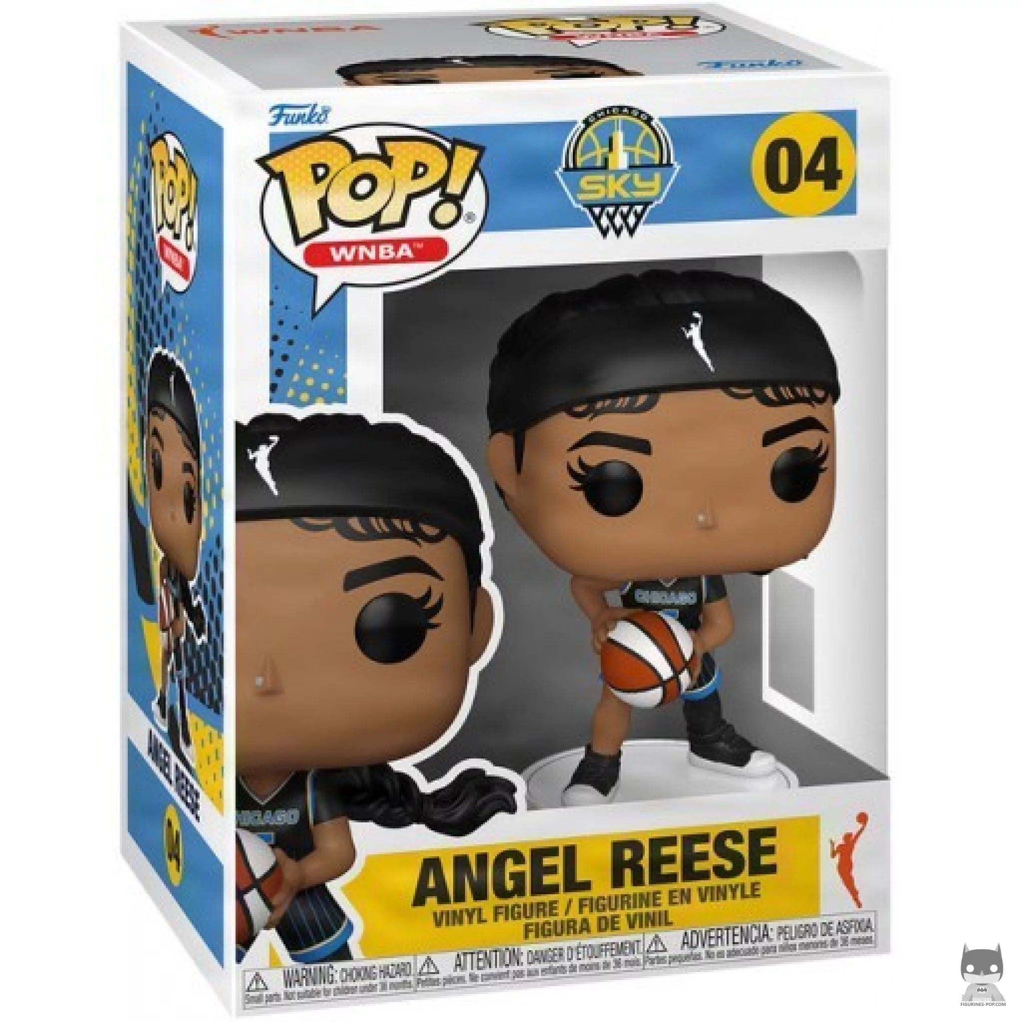Figura Funko Pop! Angel Reese en su caja