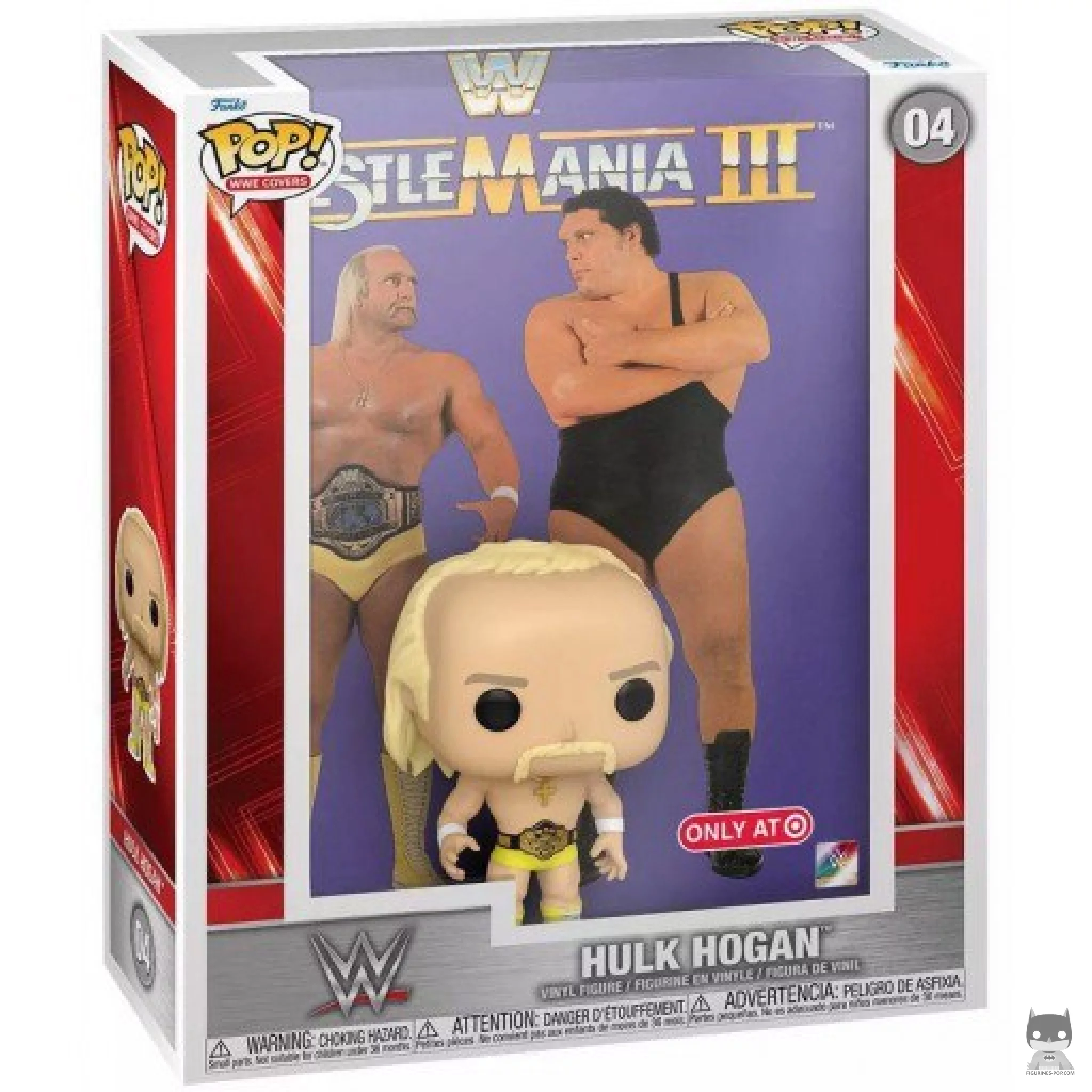 Figura Funko Pop! WrestleMania: Hulk Hogan en su caja
