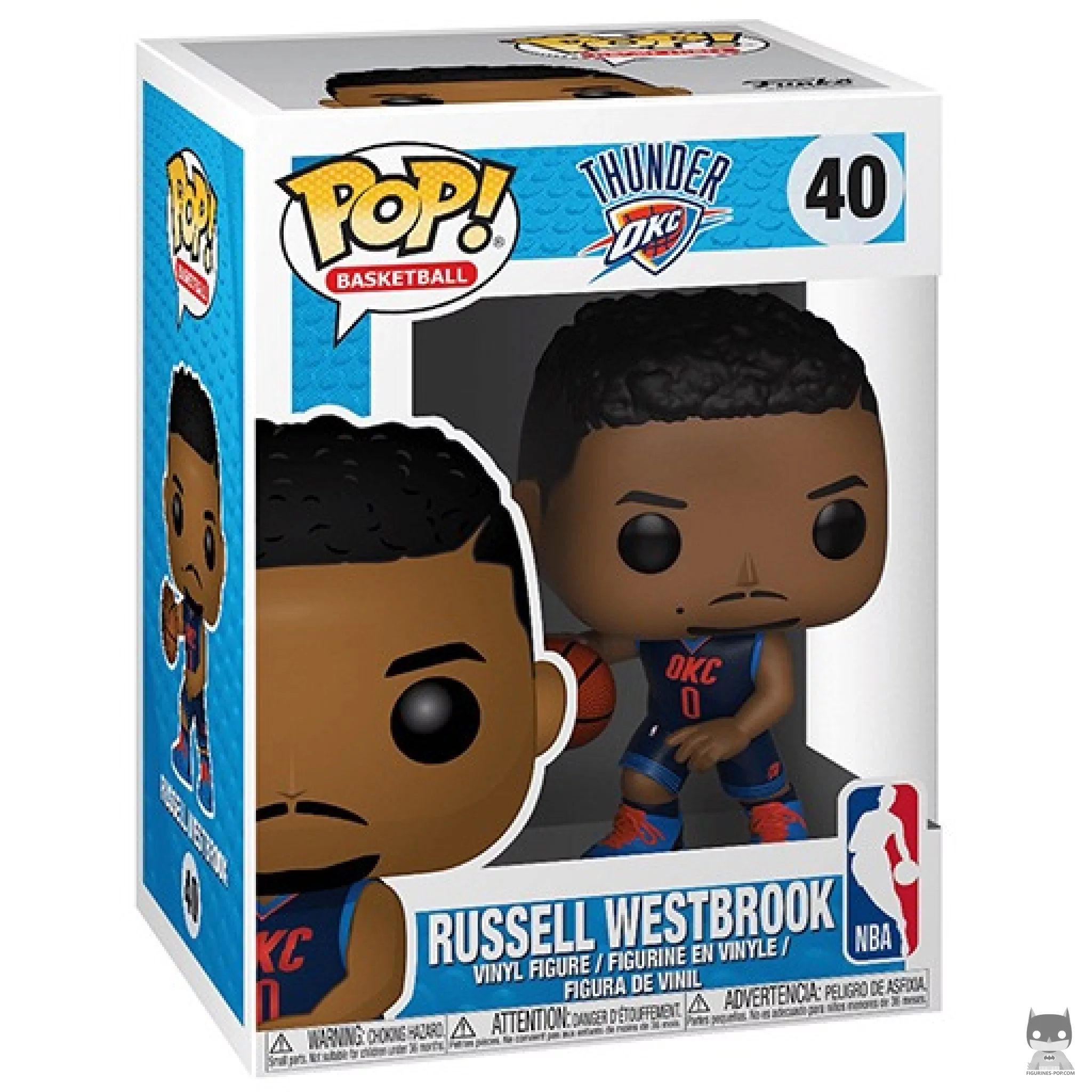 Figura Funko Pop! Russell Westbrook en su caja