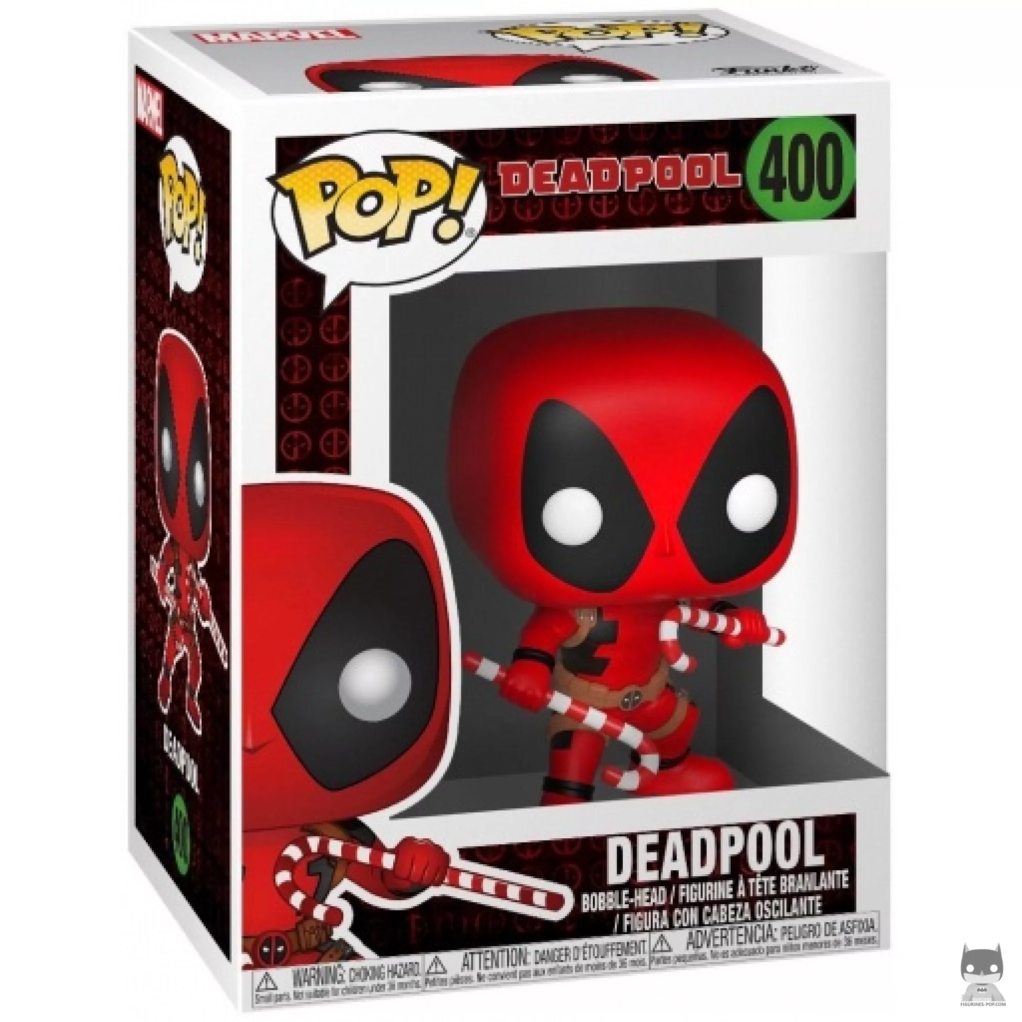 Figura Funko Pop! Deadpool (Navidad) en su caja