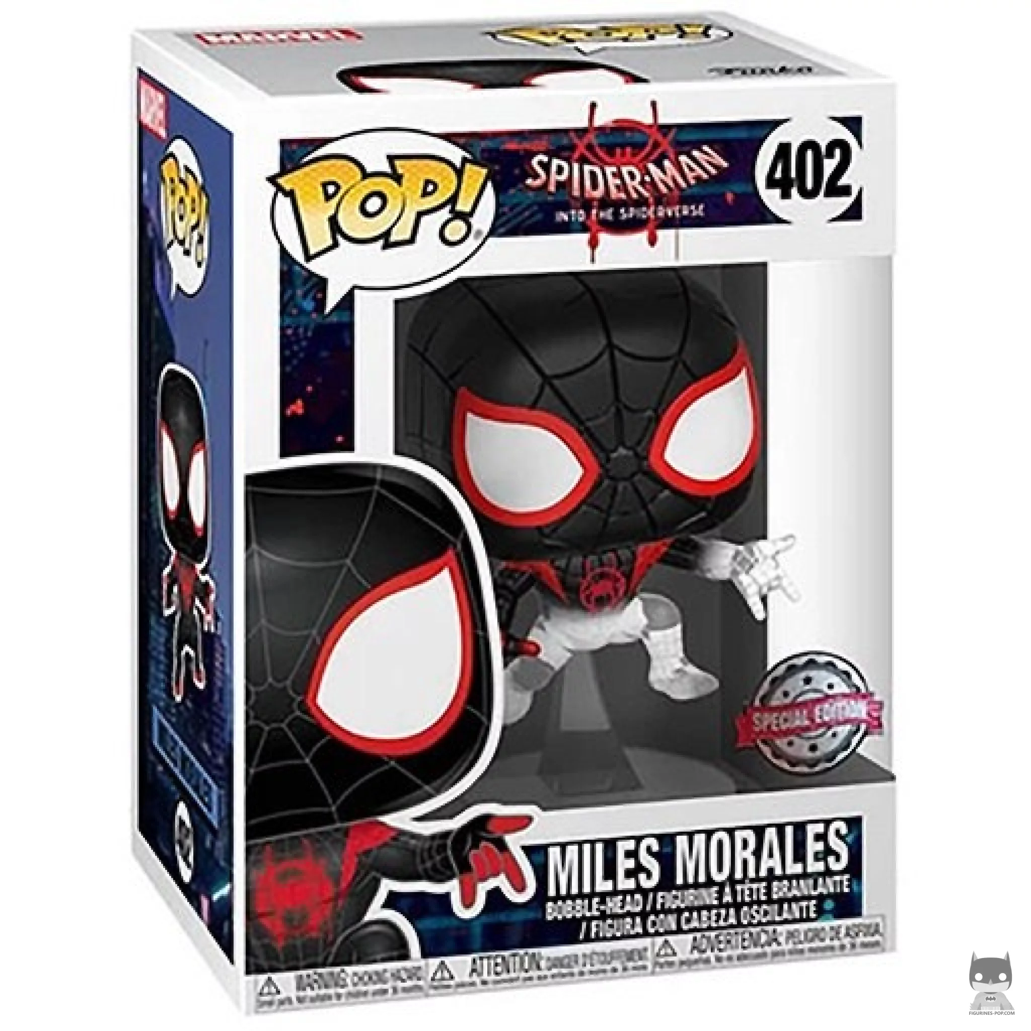 Figura Funko Pop! Miles Morales en su caja