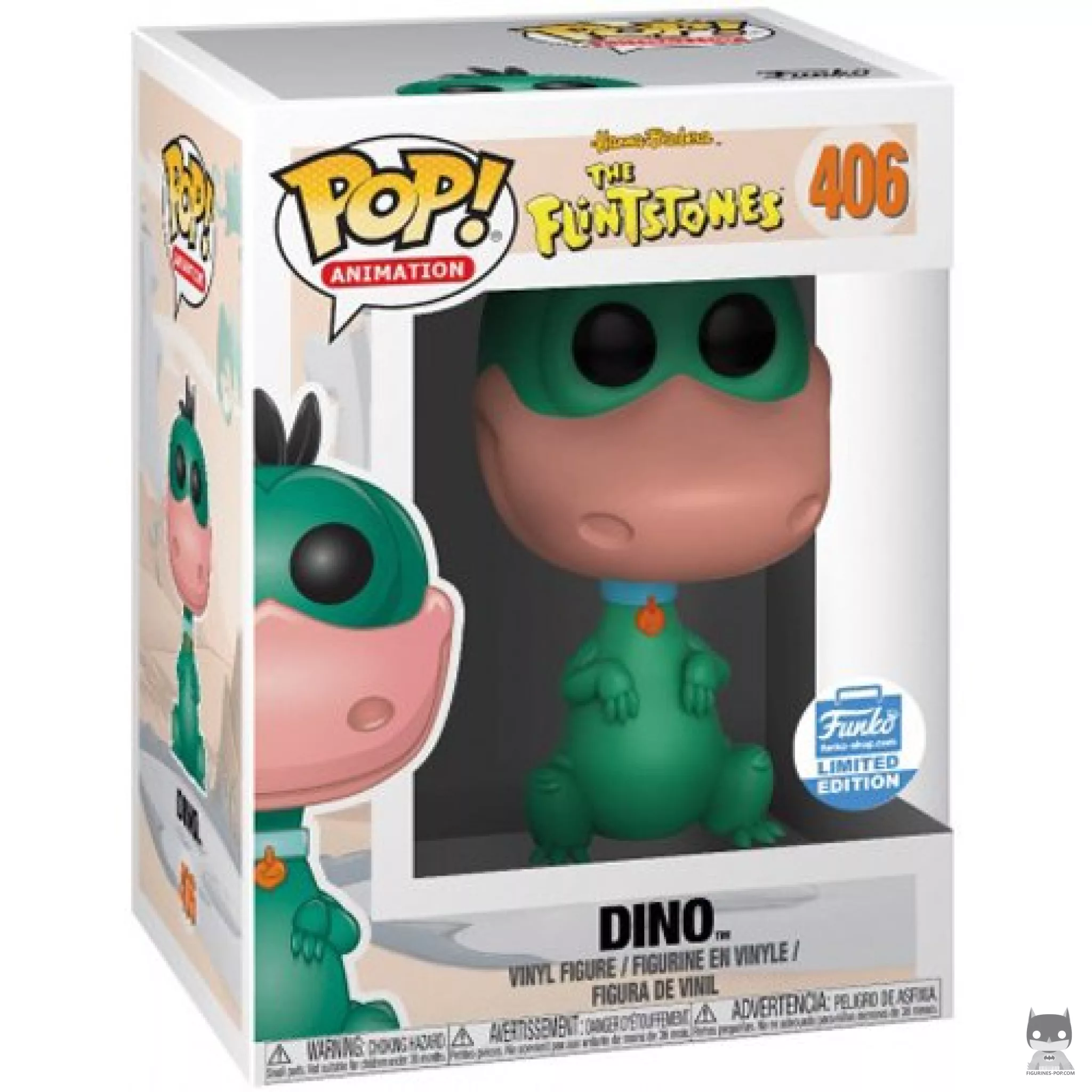 Figura Funko Pop! Dino (Verde) en su caja
