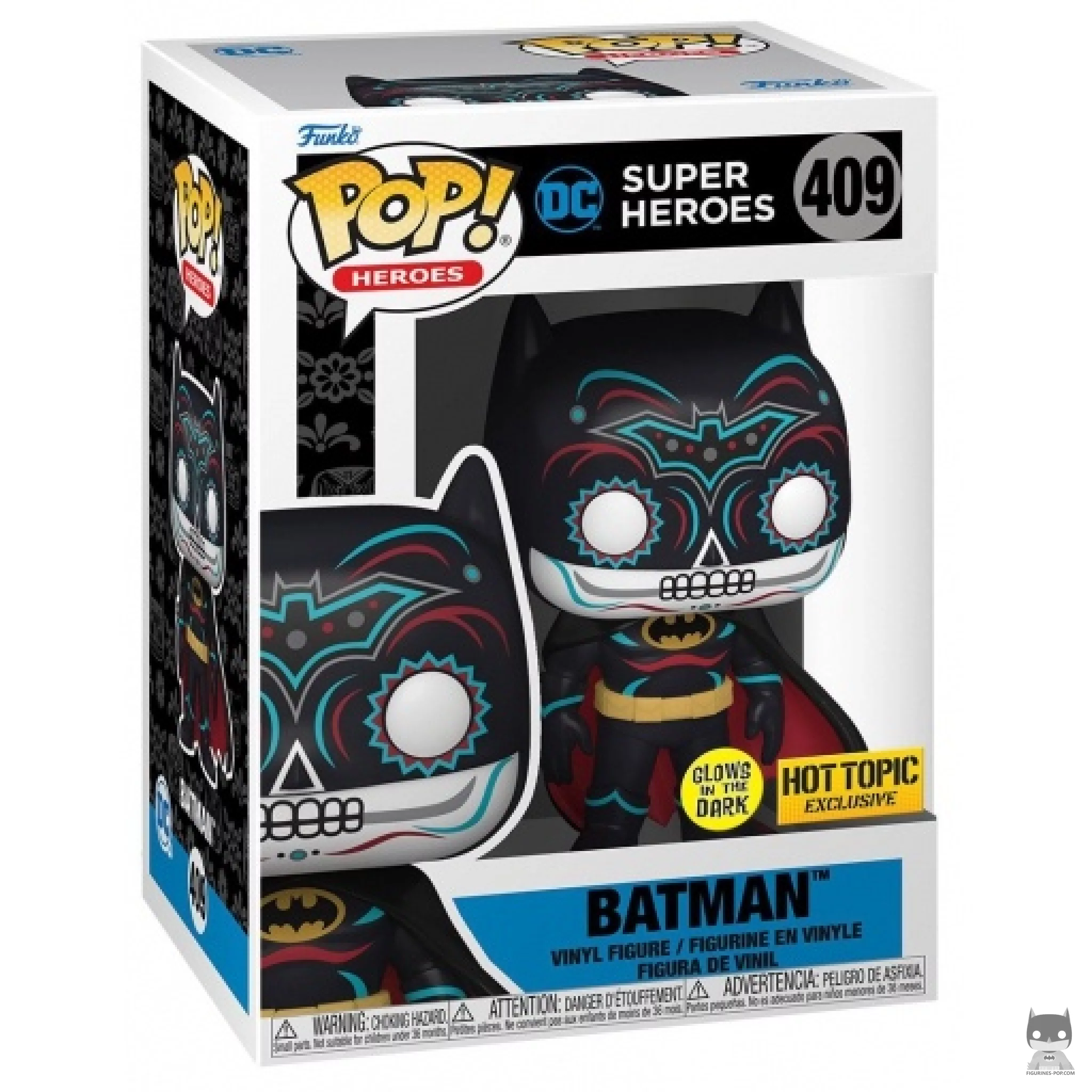 Figura Funko Pop! Batman (Día de los DC) (Brilla en la oscuridad) en su caja