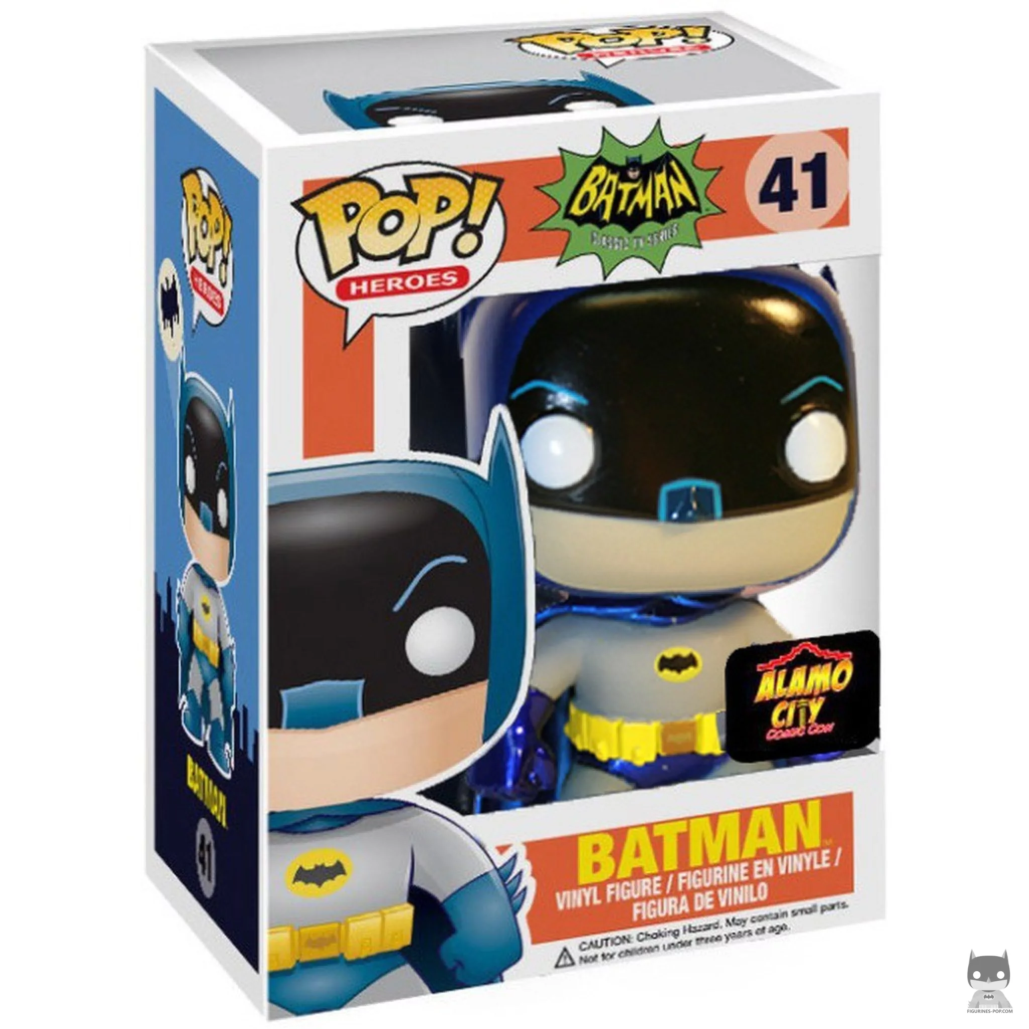 Figura Funko Pop! Batman (Metalizado) en su caja