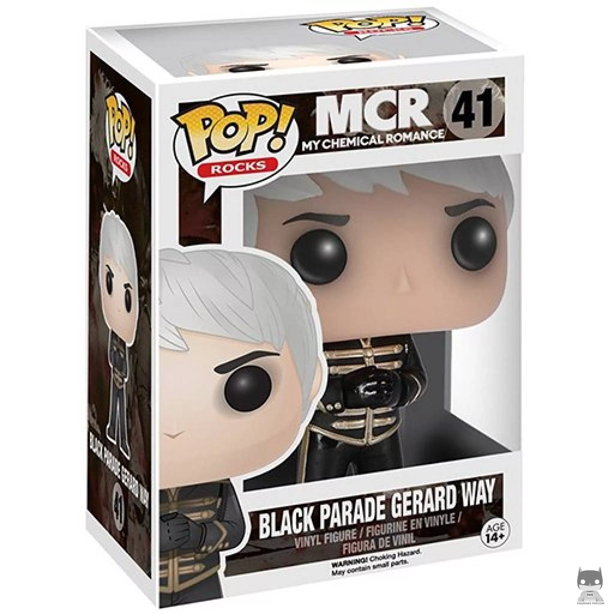 Figura Funko Pop! Gerard Way (Black Parade) en su caja