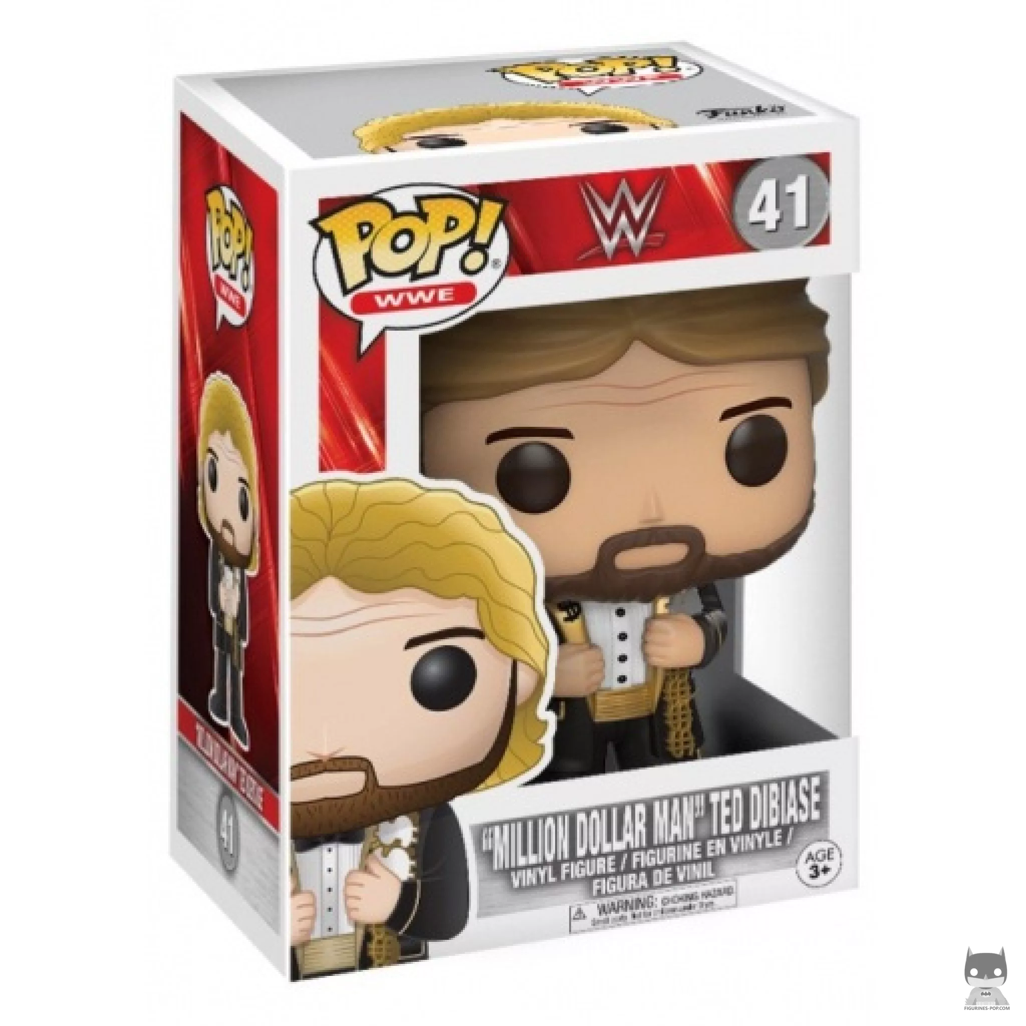 Figura Funko Pop! Ted "The Million Dollar Man" Dibiase en su caja