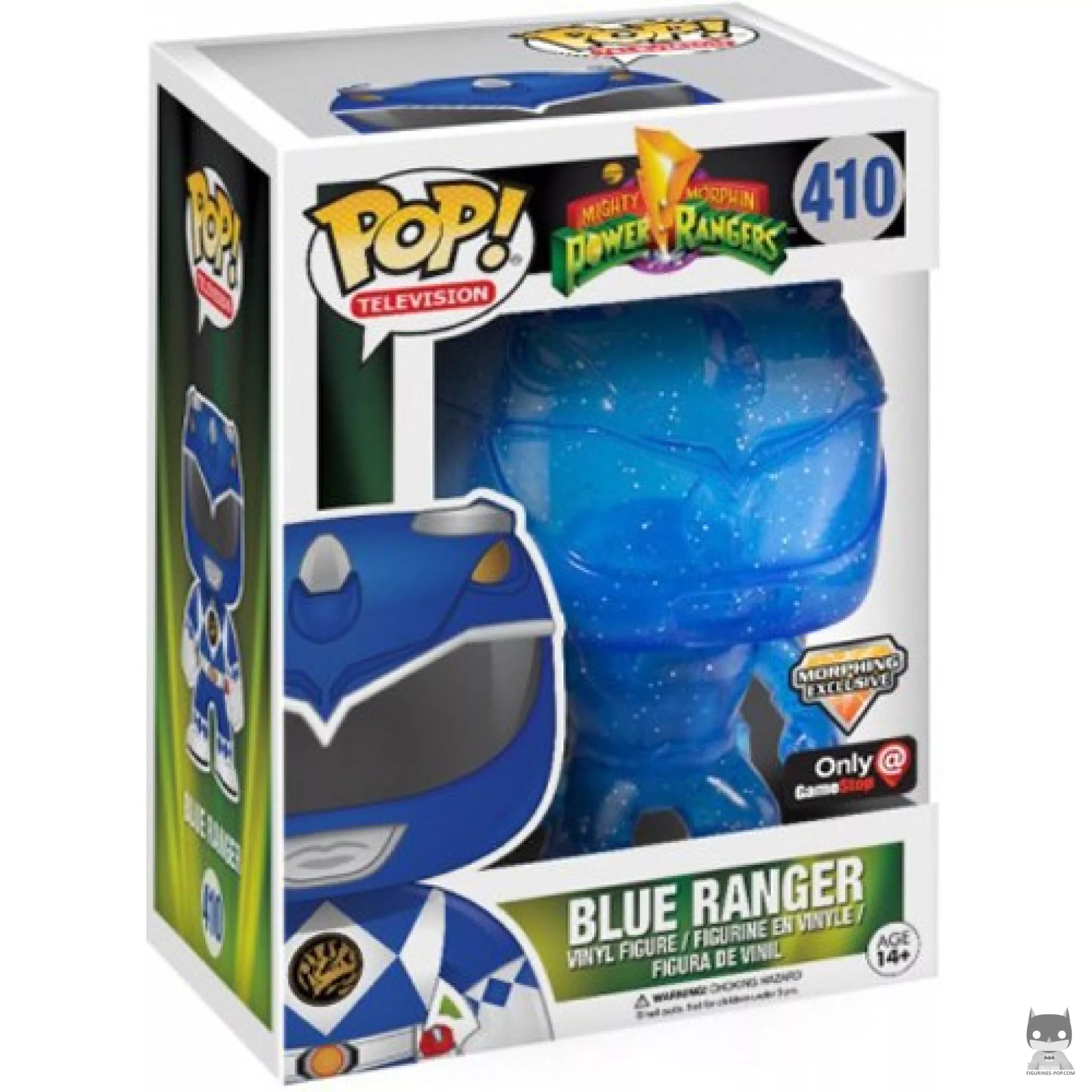 Figura Funko Pop! Ranger Azul (Teletransportándose) en su caja