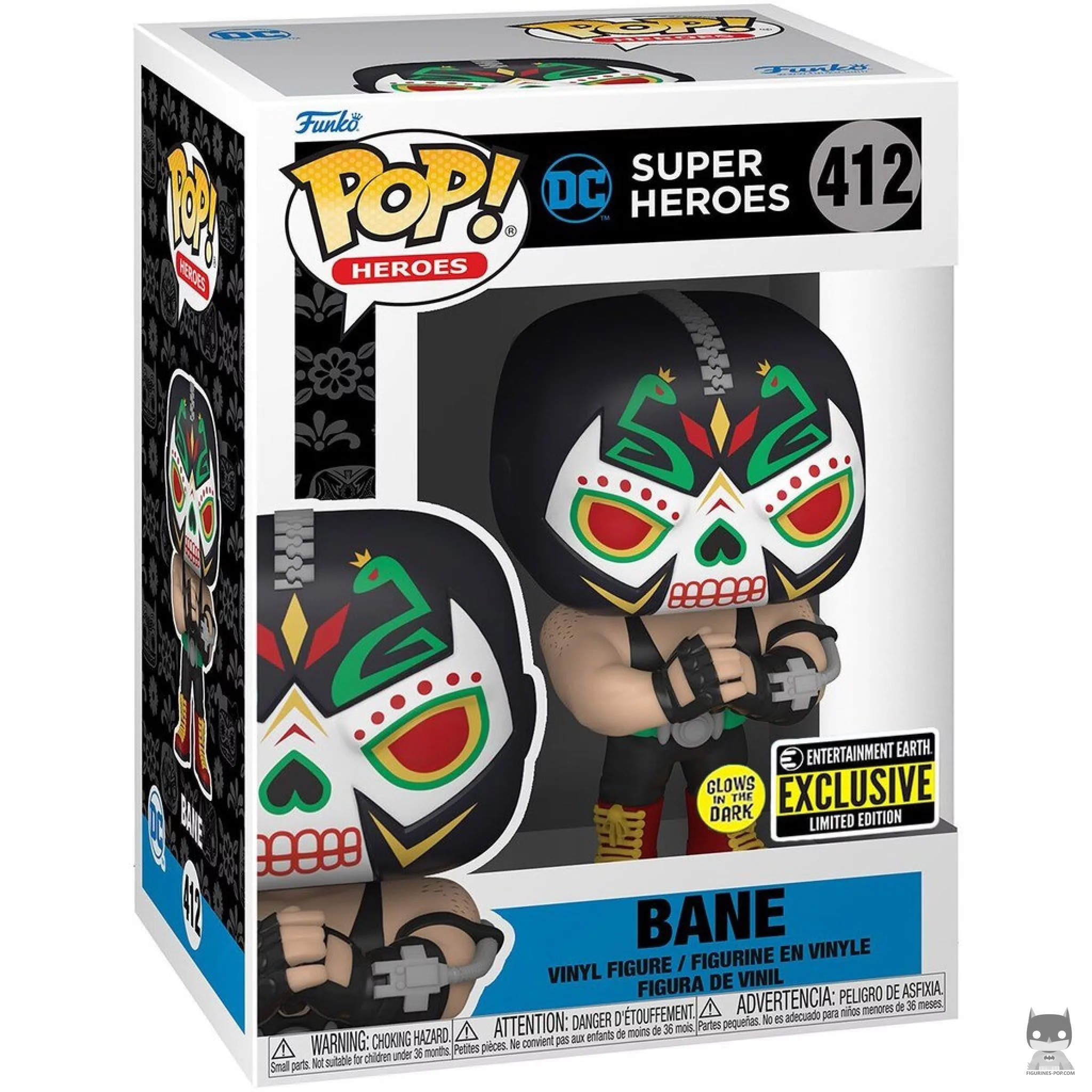 Figura Funko Pop! Bane (Día de los DC) (Brilla en la oscuridad) en su caja