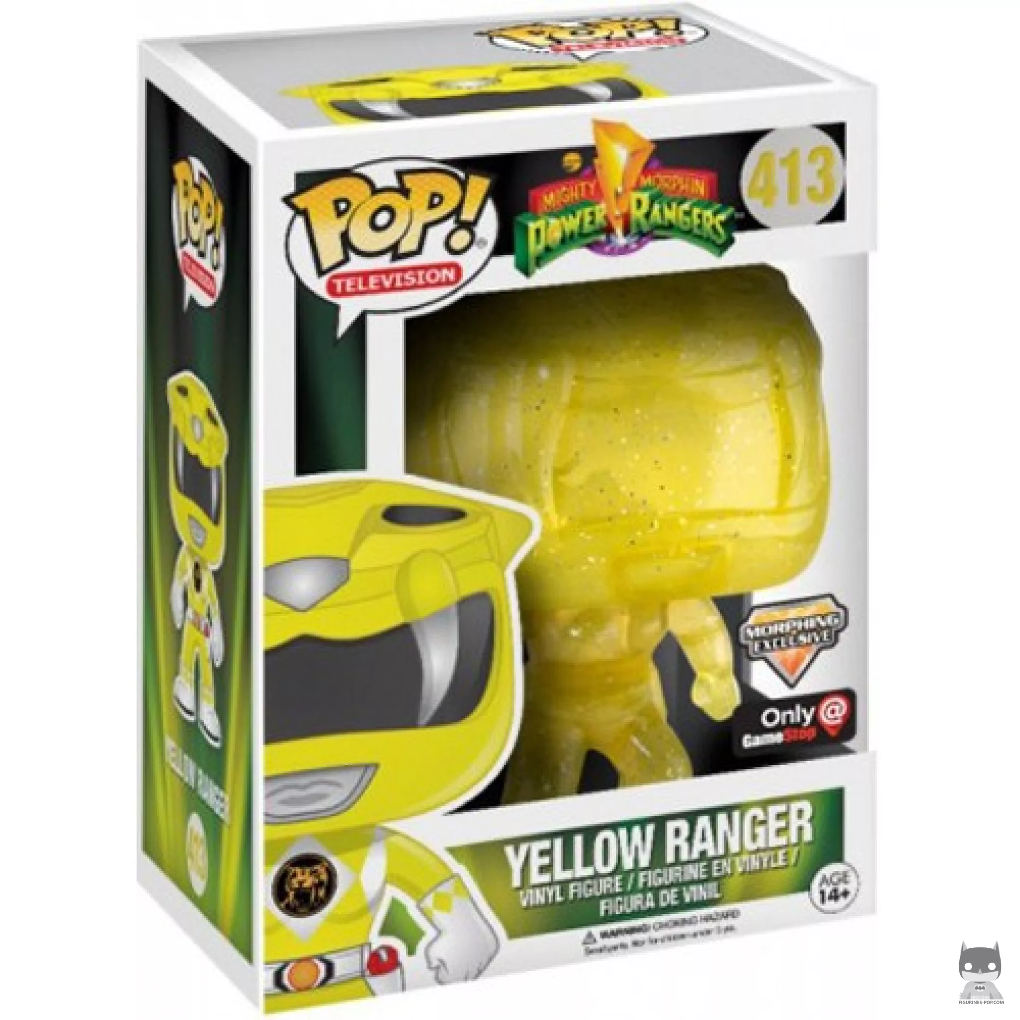 Figura Funko Pop! Ranger Amarillo (Teletransportándose) en su caja