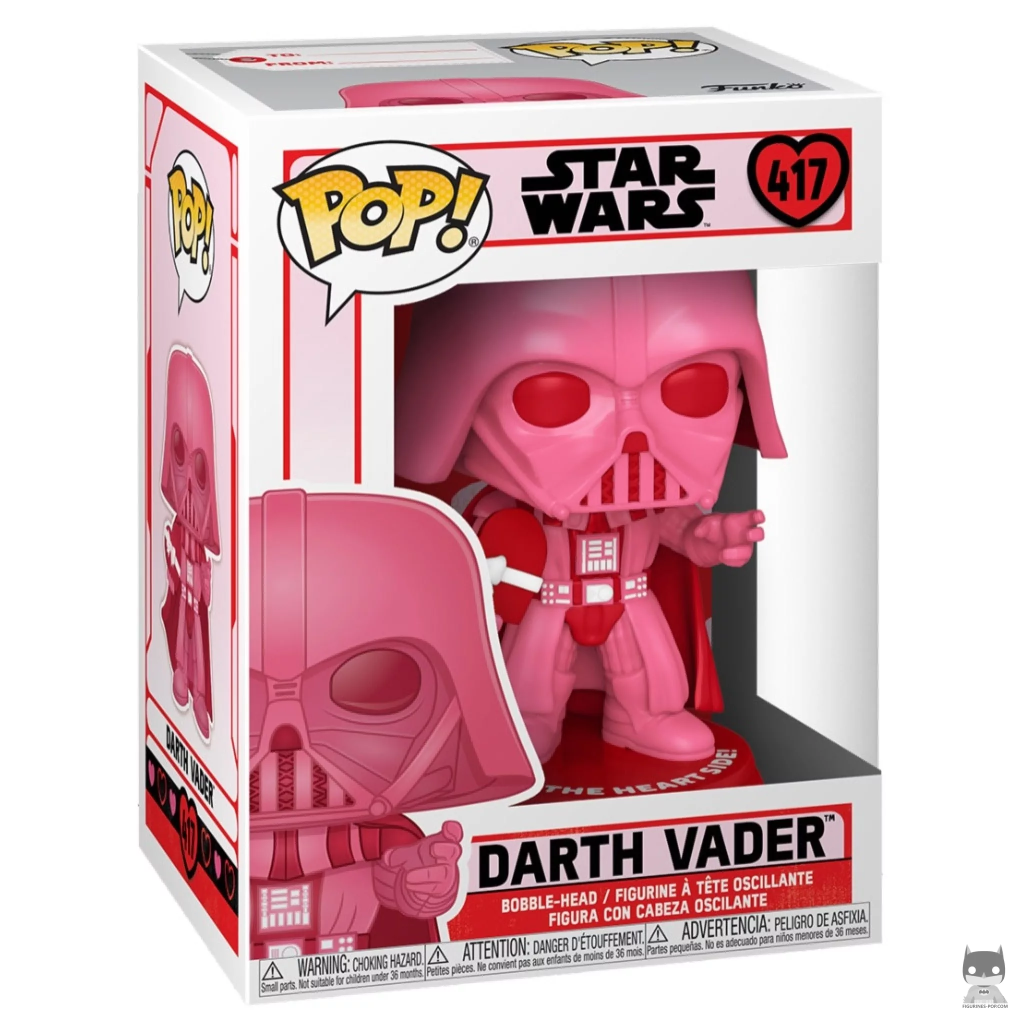 Figura Funko Pop! Darth Vader (Rosa) en su caja
