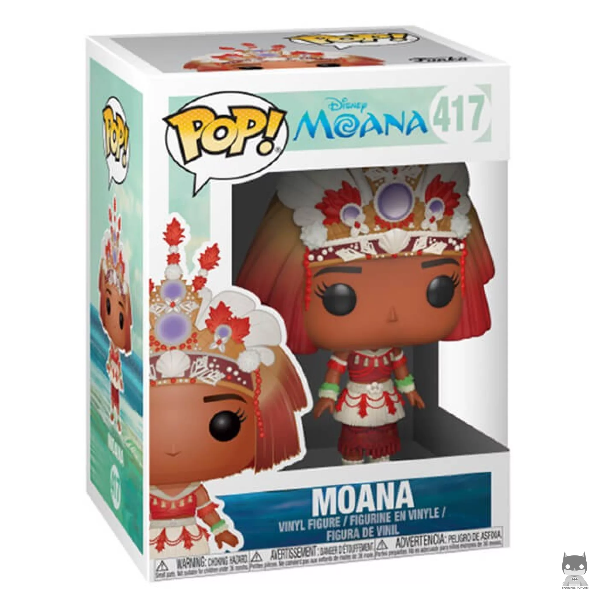 Figura Funko Pop! Vaiana (Atuendo de ceremonia) en su caja