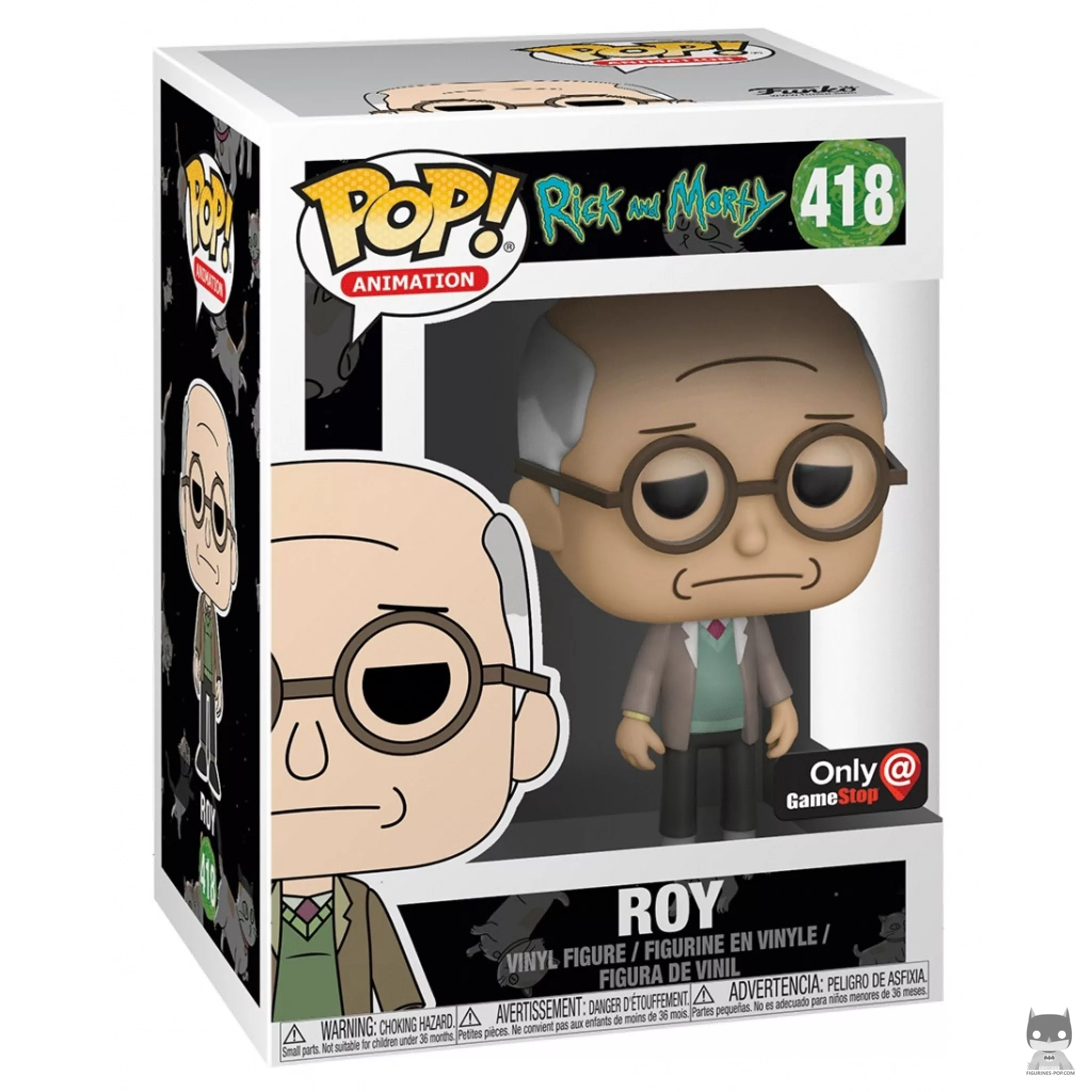 Figura Funko Pop! Roy en su caja