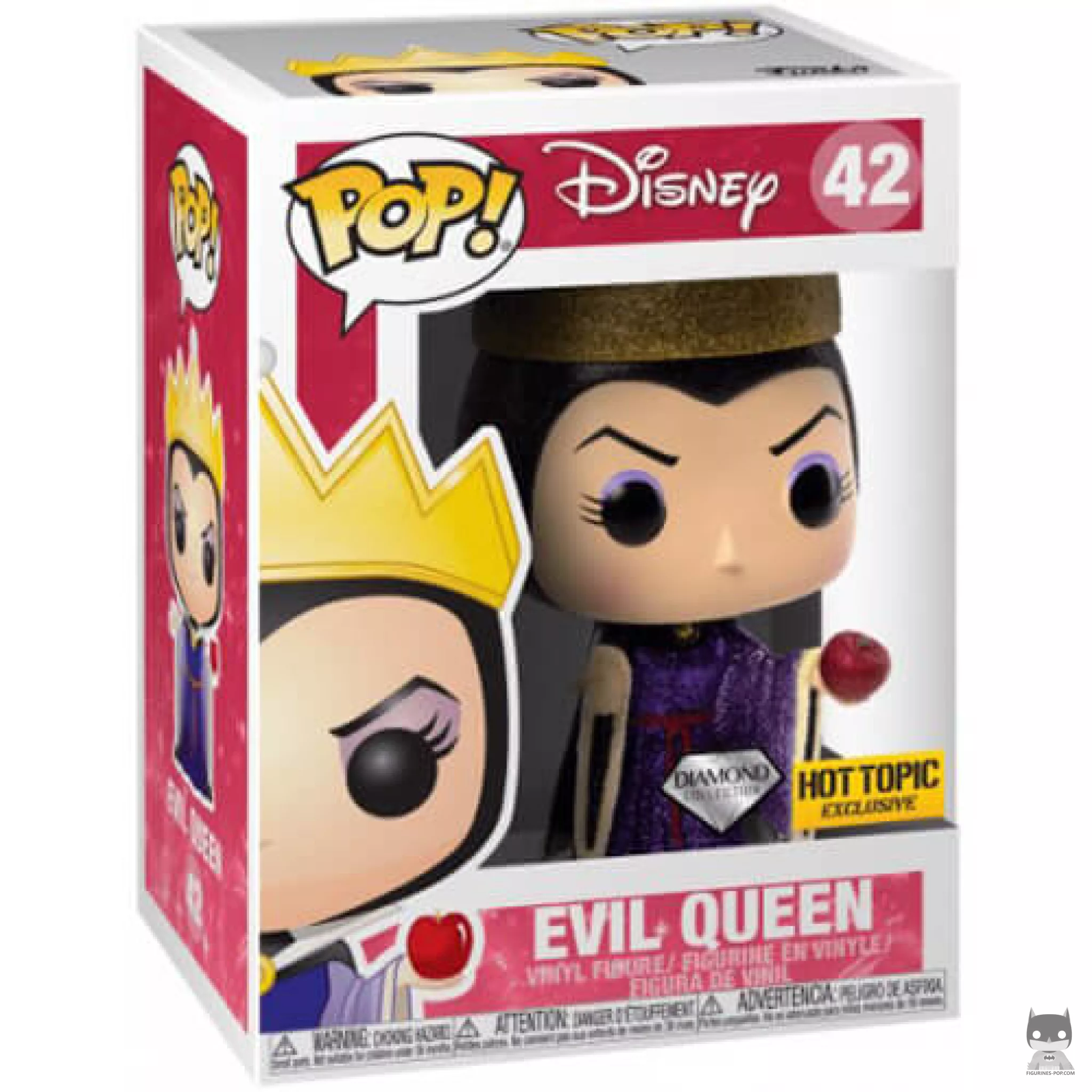 Figura Funko Pop! Reina Malvada (Purpurina de diamante) en su caja