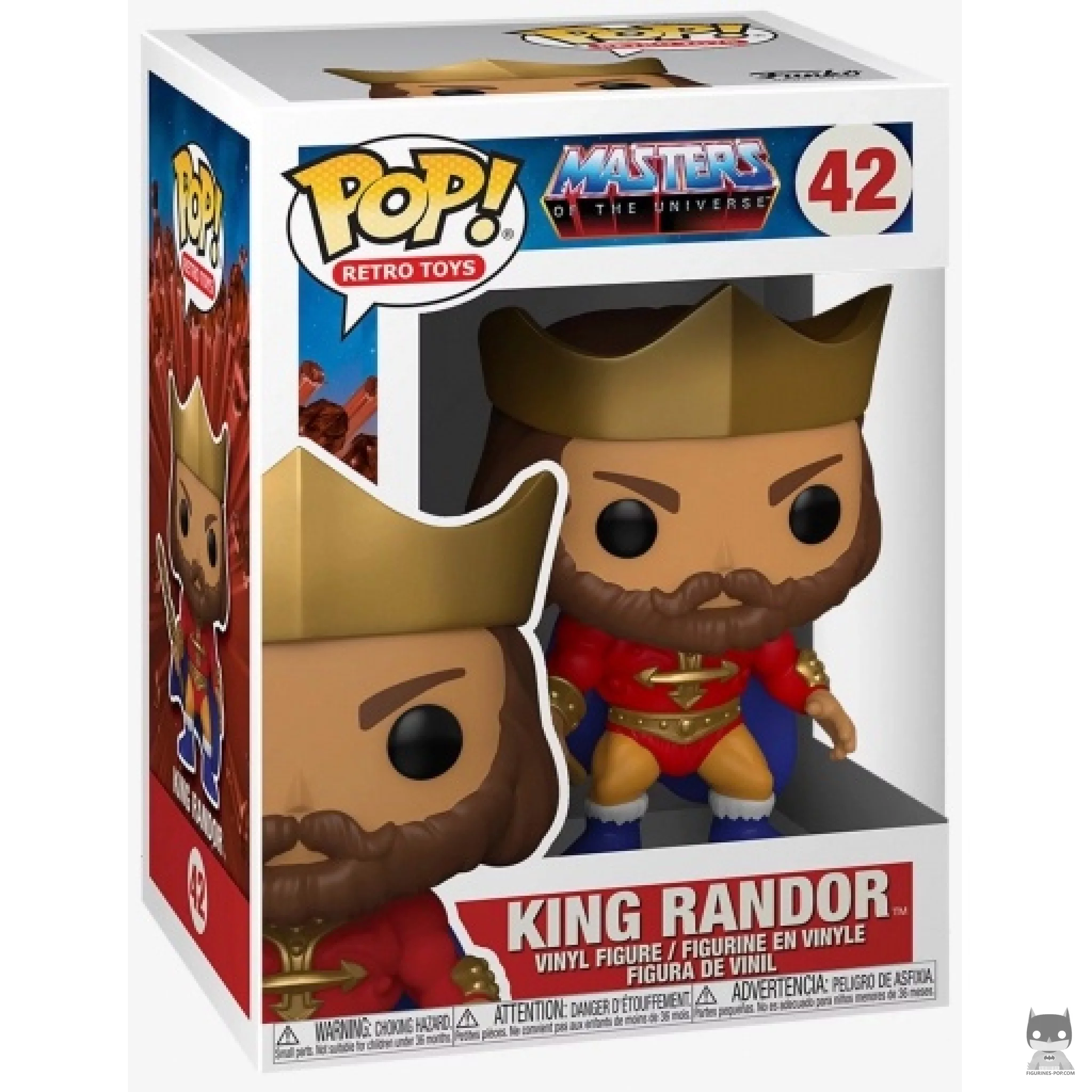 Figura Funko Pop! Rey Randor (Metalizado) en su caja